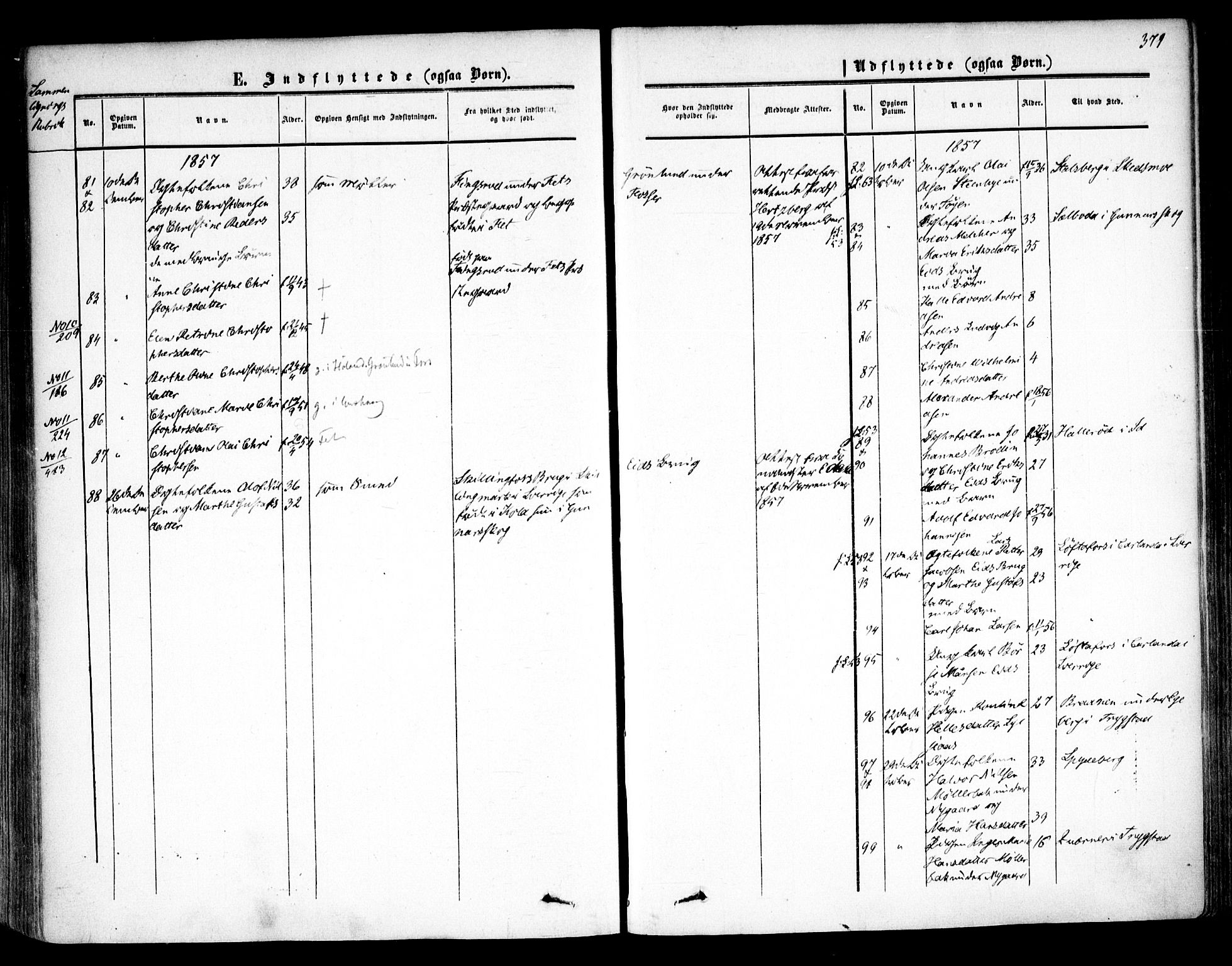 Høland prestekontor Kirkebøker, SAO/A-10346a/F/Fa/L0010: Ministerialbok nr. I 10, 1854-1861, s. 379