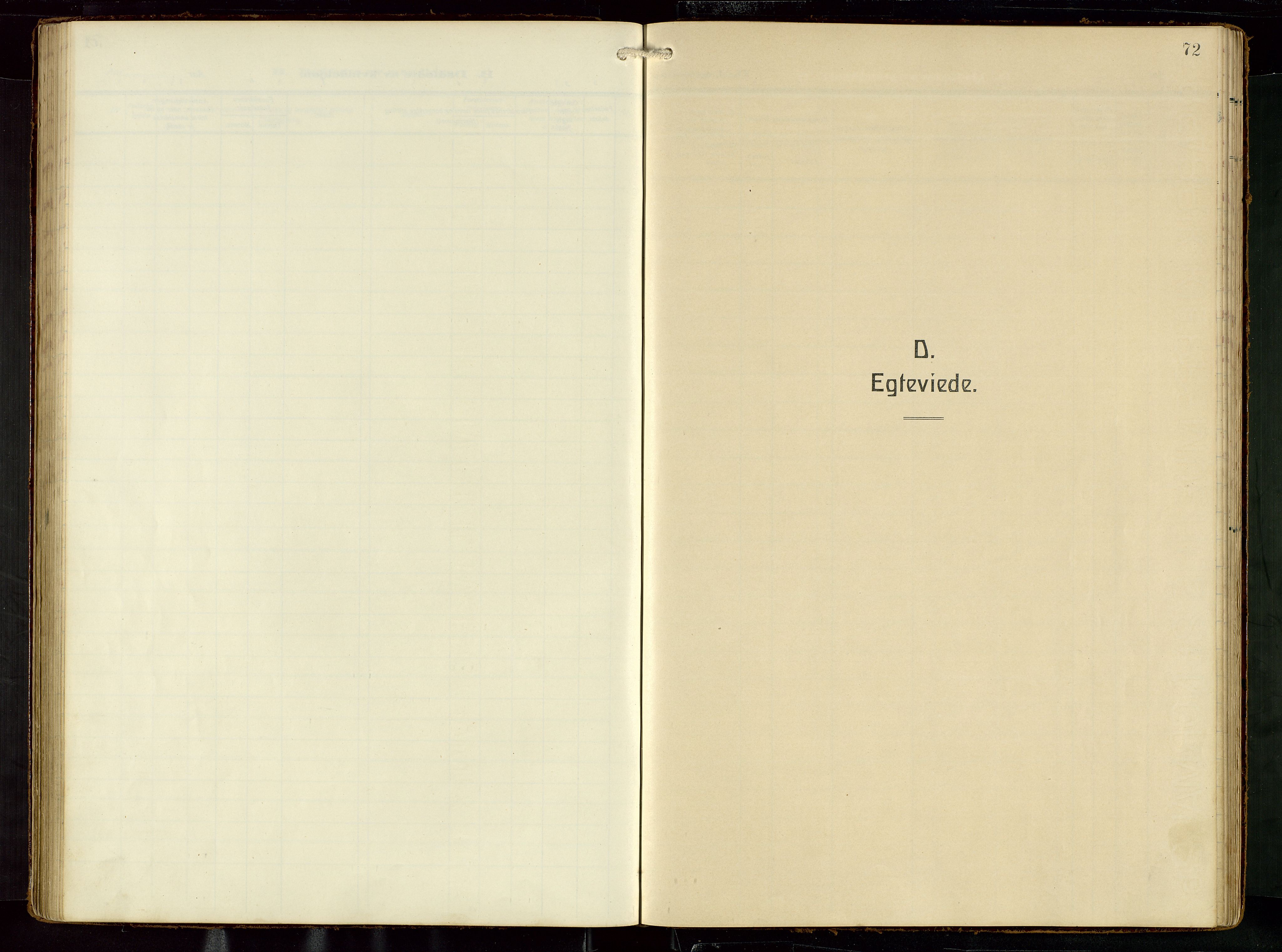 Eigersund sokneprestkontor, SAST/A-101807/S09: Klokkerbok nr. B 22, 1915-1947, s. 72
