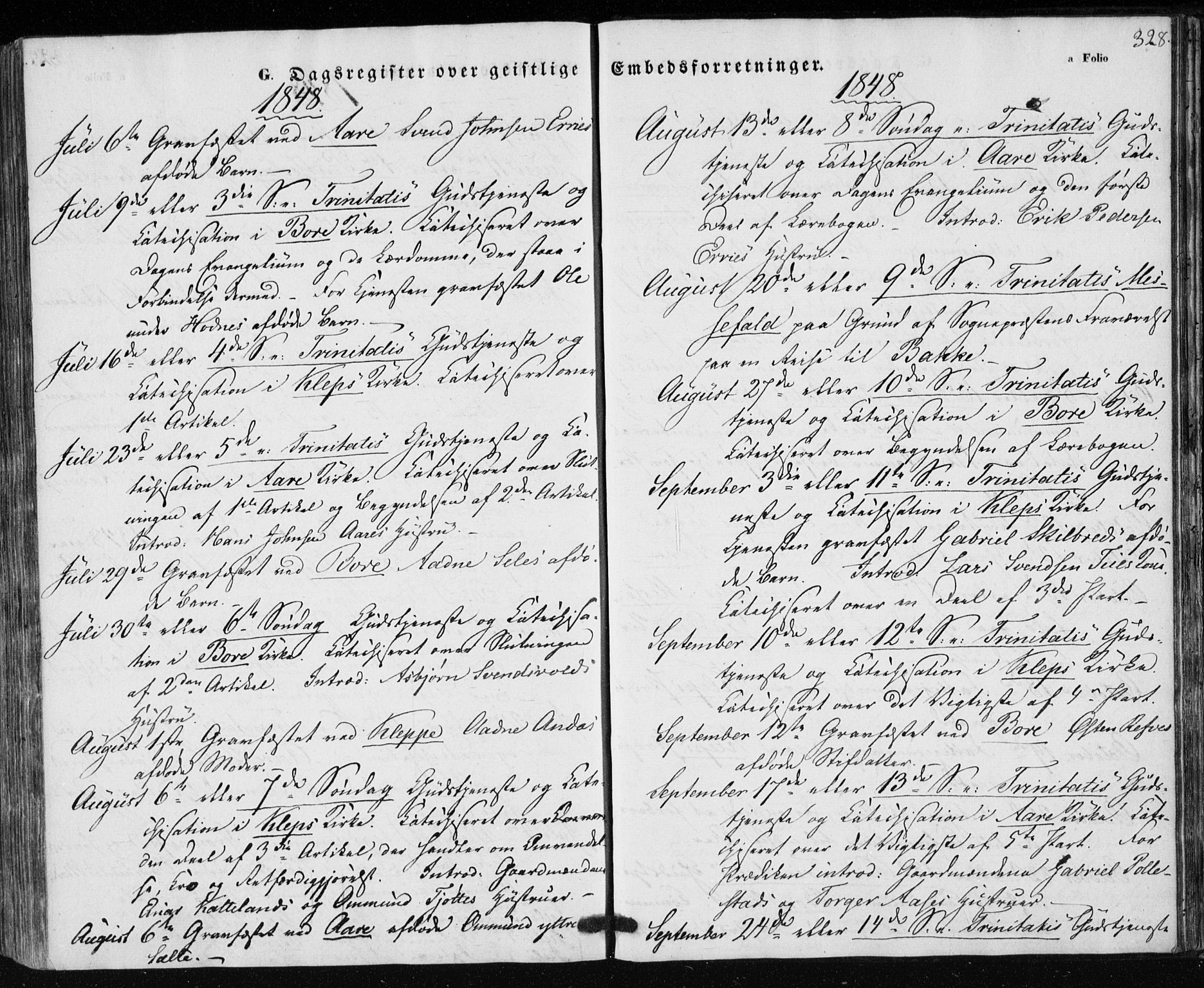 Klepp sokneprestkontor, AV/SAST-A-101803/001/3/30BA/L0004: Ministerialbok nr. A 4, 1842-1852, s. 328