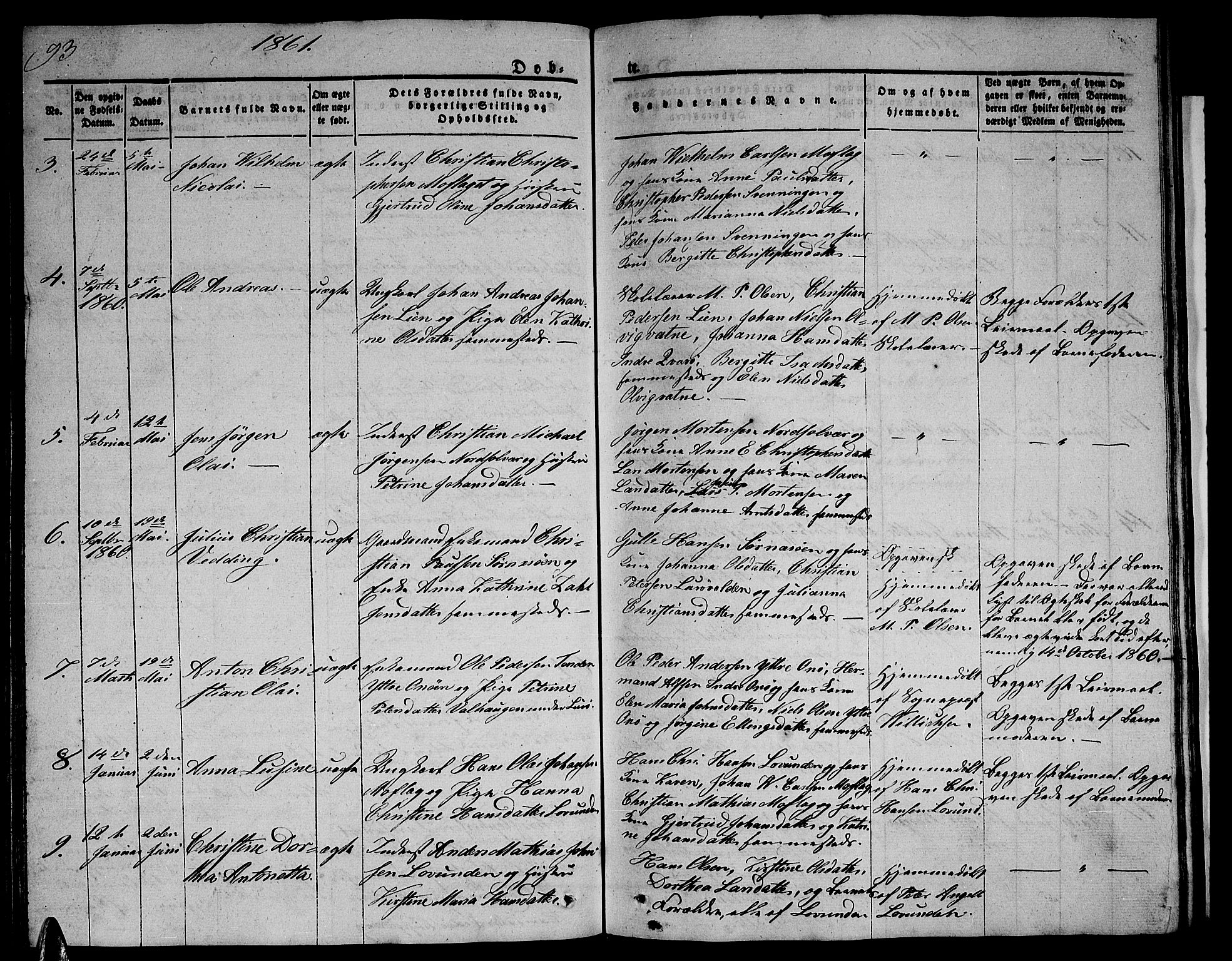 Ministerialprotokoller, klokkerbøker og fødselsregistre - Nordland, SAT/A-1459/839/L0572: Klokkerbok nr. 839C02, 1841-1873, s. 93