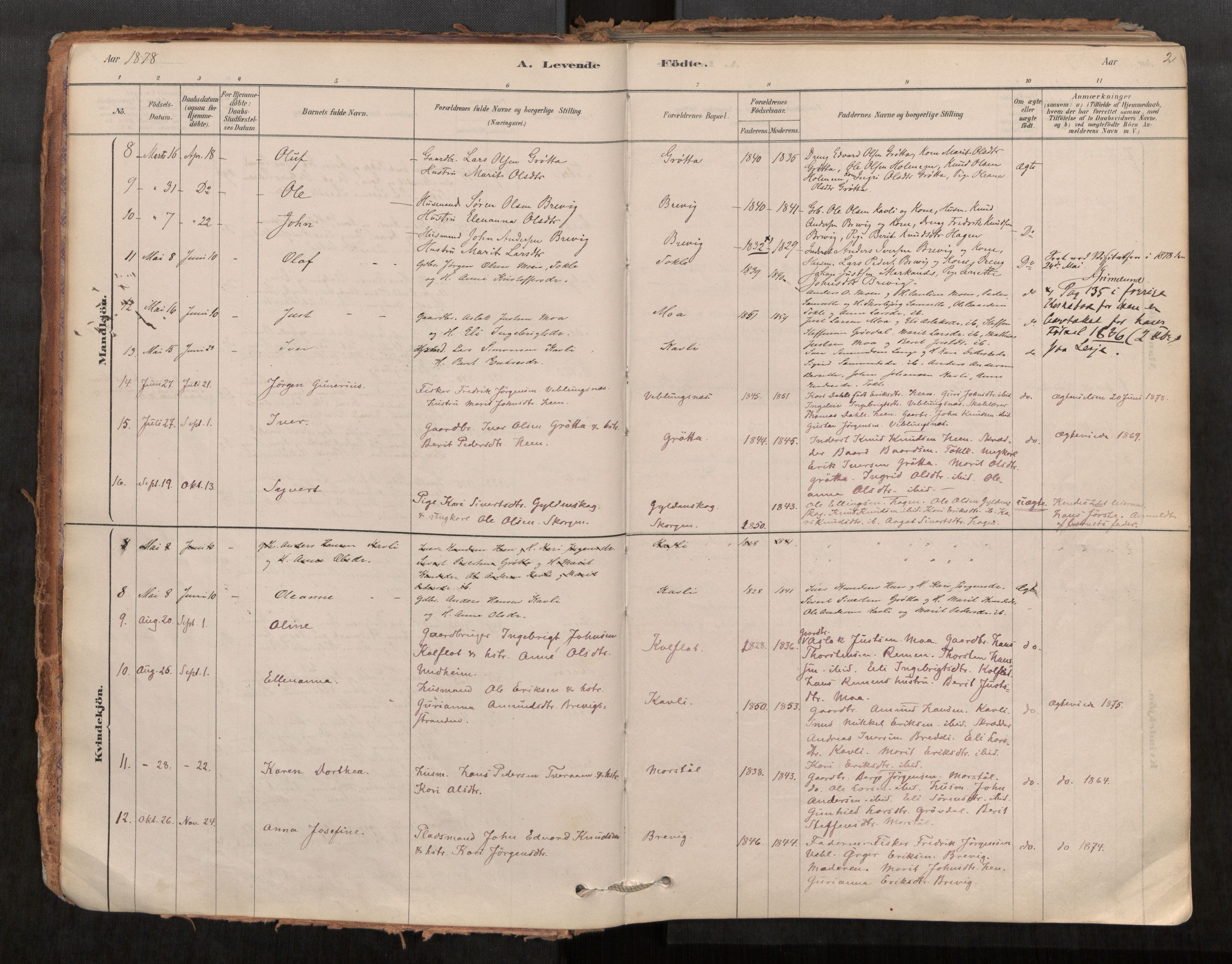 Ministerialprotokoller, klokkerbøker og fødselsregistre - Møre og Romsdal, AV/SAT-A-1454/545/L0594: Ministerialbok nr. 545A03, 1878-1920, s. 2