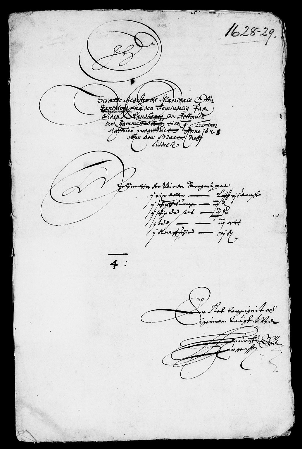 Rentekammeret inntil 1814, Reviderte regnskaper, Lensregnskaper, AV/RA-EA-5023/R/Rb/Rbl/L0002: Brunla len med Numedal len til 1628,  Sandsvær len 1626-28 og Eiker len 1626-37, 1626-1629