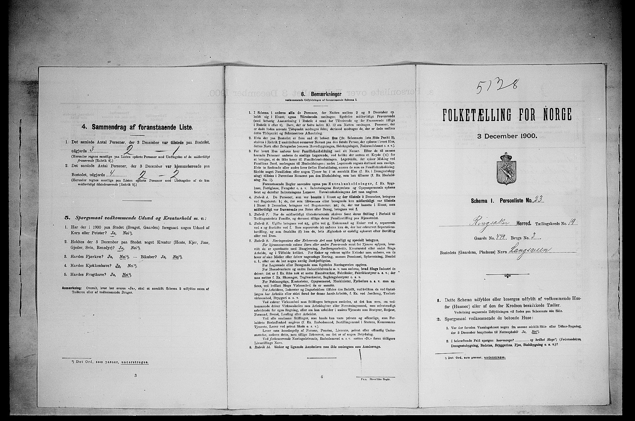 SAH, Folketelling 1900 for 0412 Ringsaker herred, 1900, s. 3429