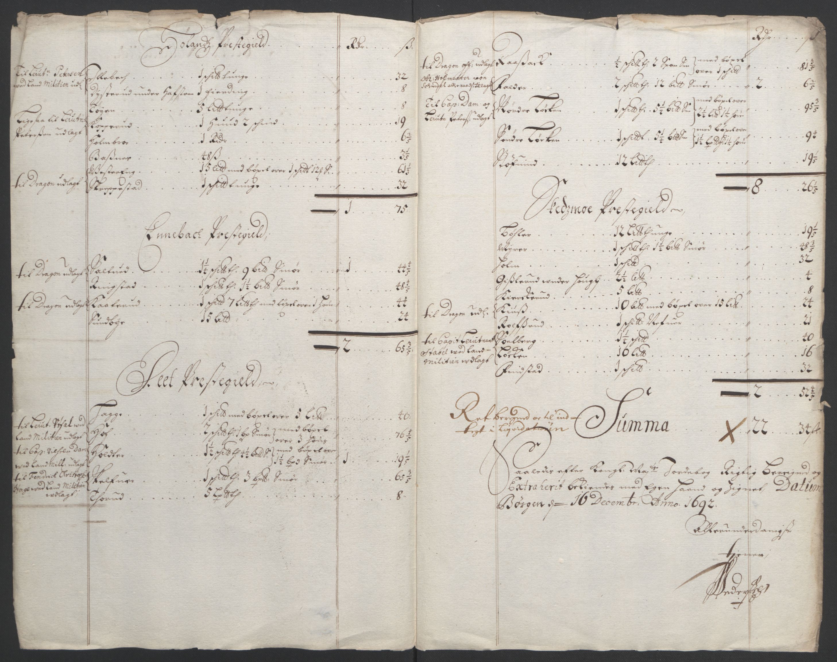 Rentekammeret inntil 1814, Reviderte regnskaper, Fogderegnskap, AV/RA-EA-4092/R11/L0577: Fogderegnskap Nedre Romerike, 1692, s. 38