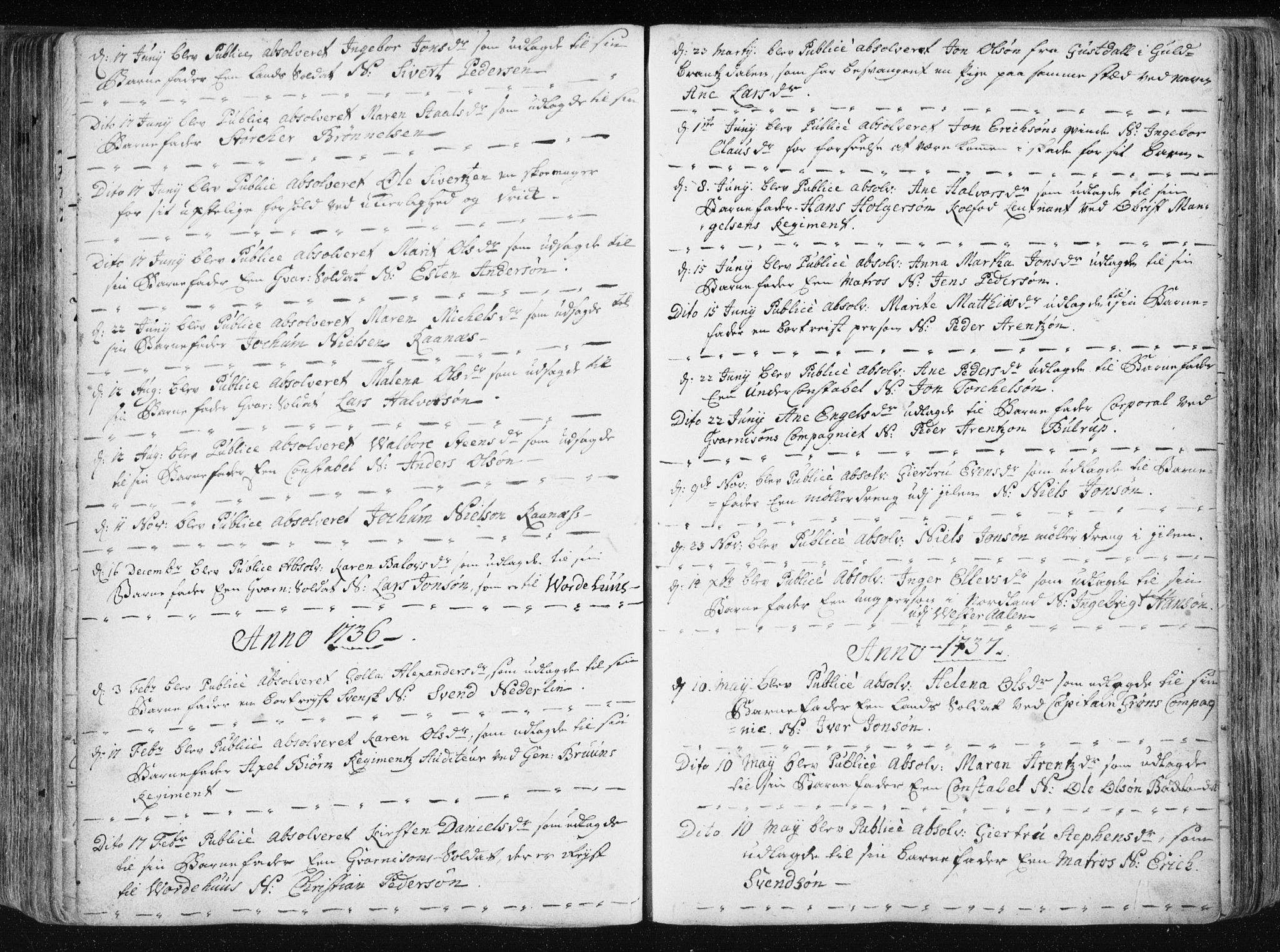 Ministerialprotokoller, klokkerbøker og fødselsregistre - Sør-Trøndelag, AV/SAT-A-1456/601/L0036: Ministerialbok nr. 601A04, 1729-1769