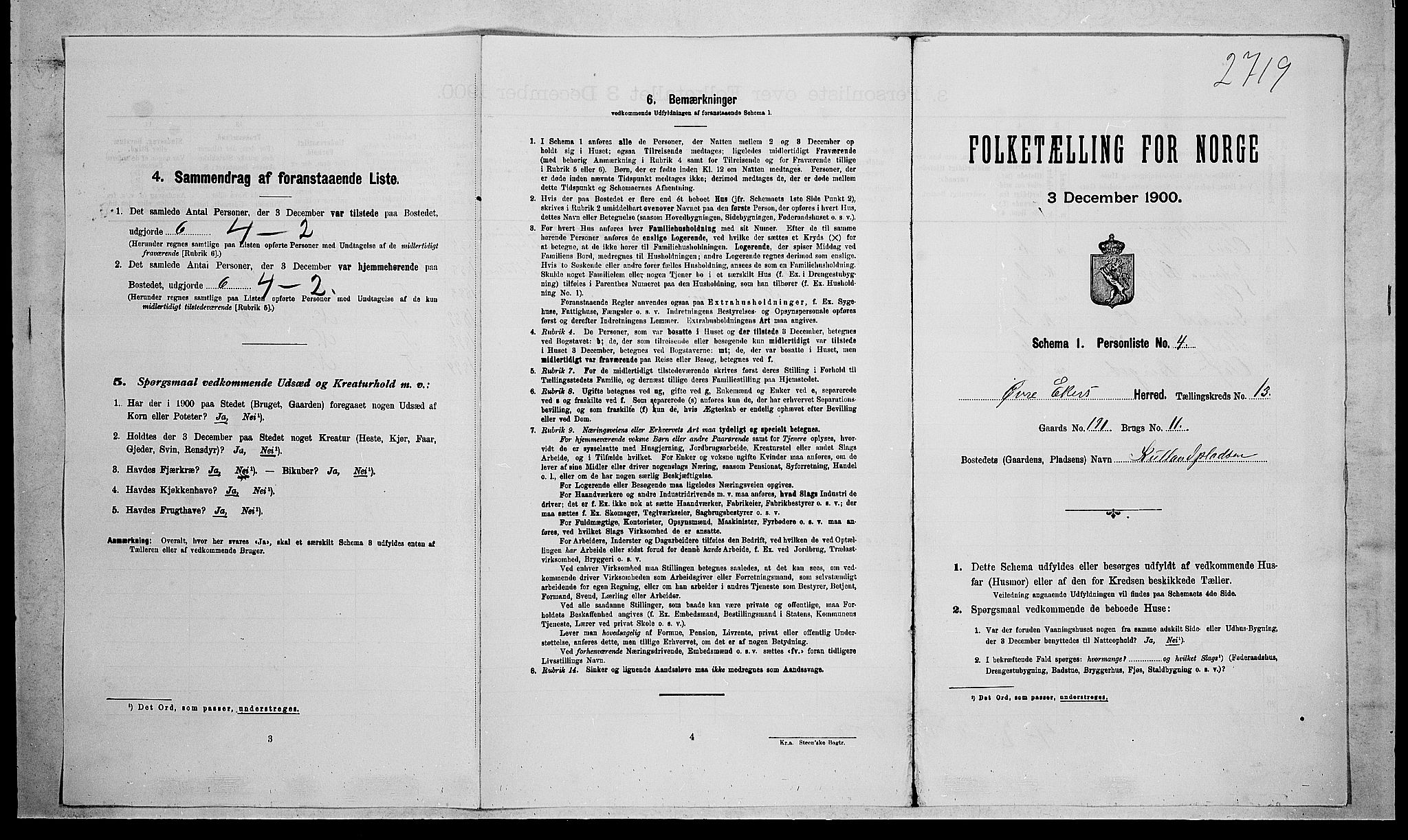 RA, Folketelling 1900 for 0624 Øvre Eiker herred, 1900, s. 2332