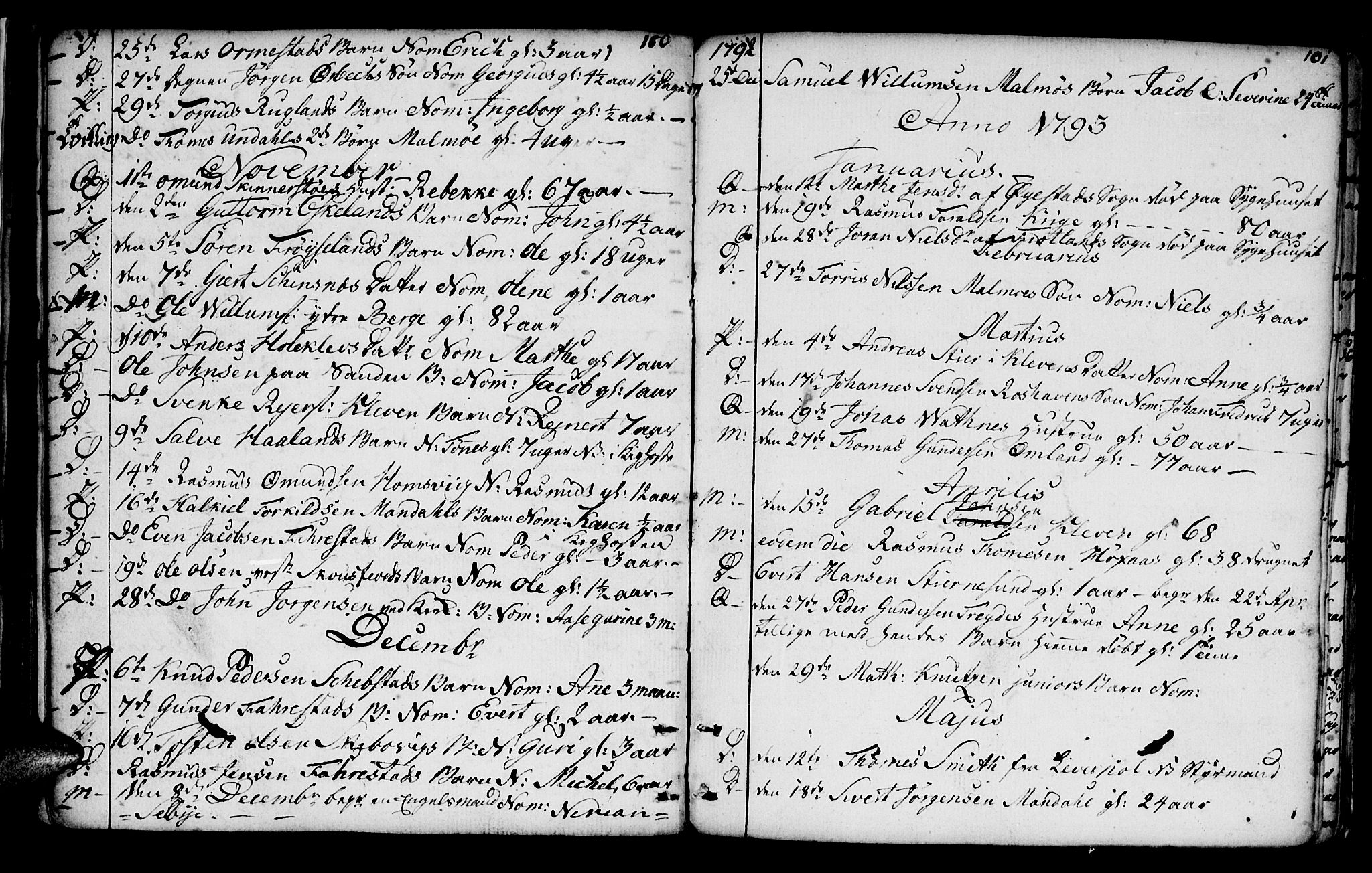 Mandal sokneprestkontor, AV/SAK-1111-0030/F/Fa/Faa/L0005: Ministerialbok nr. A 5, 1748-1803, s. 100-101