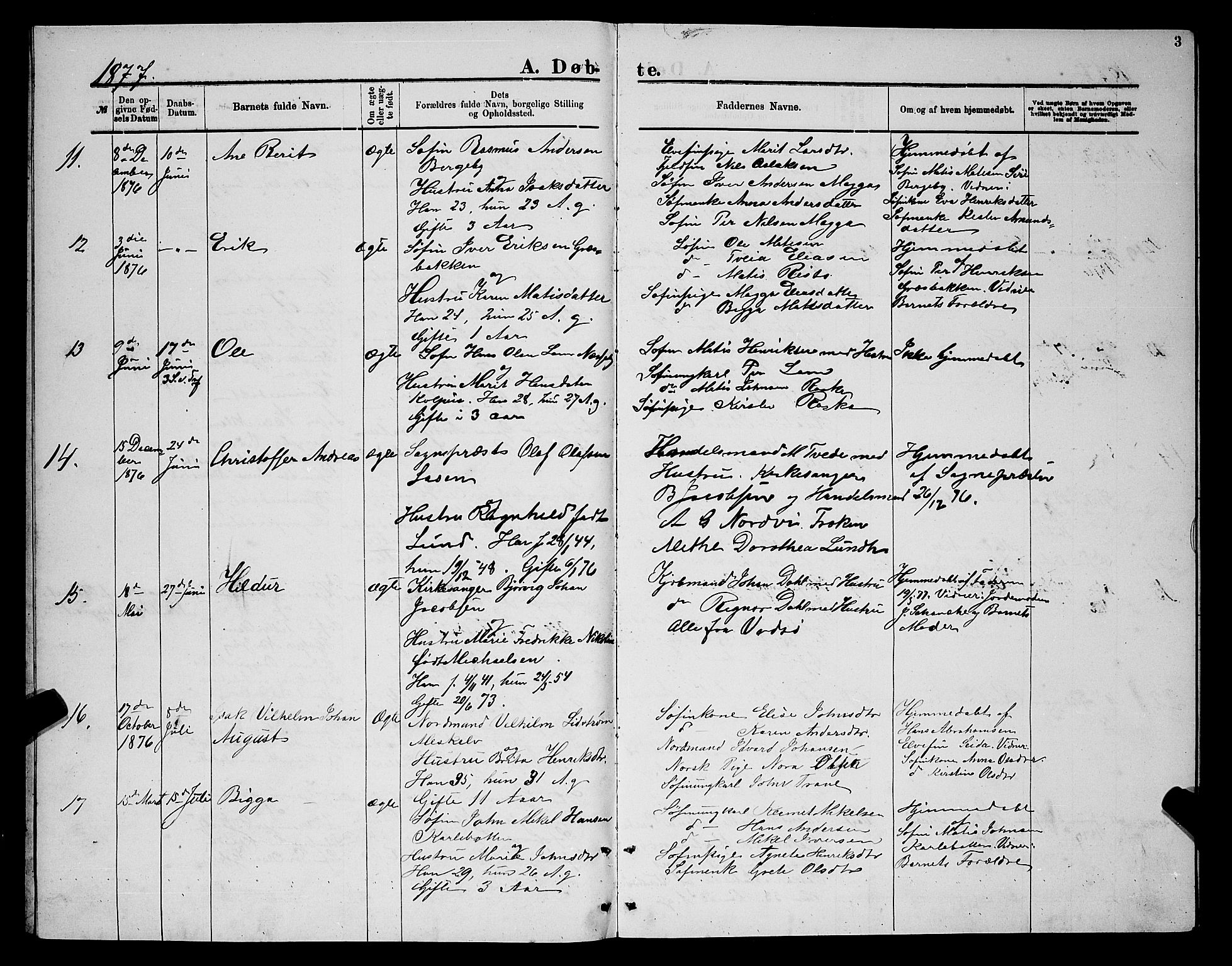 Nesseby sokneprestkontor, AV/SATØ-S-1330/H/Hb/L0004klokker: Klokkerbok nr. 4, 1877-1884, s. 3