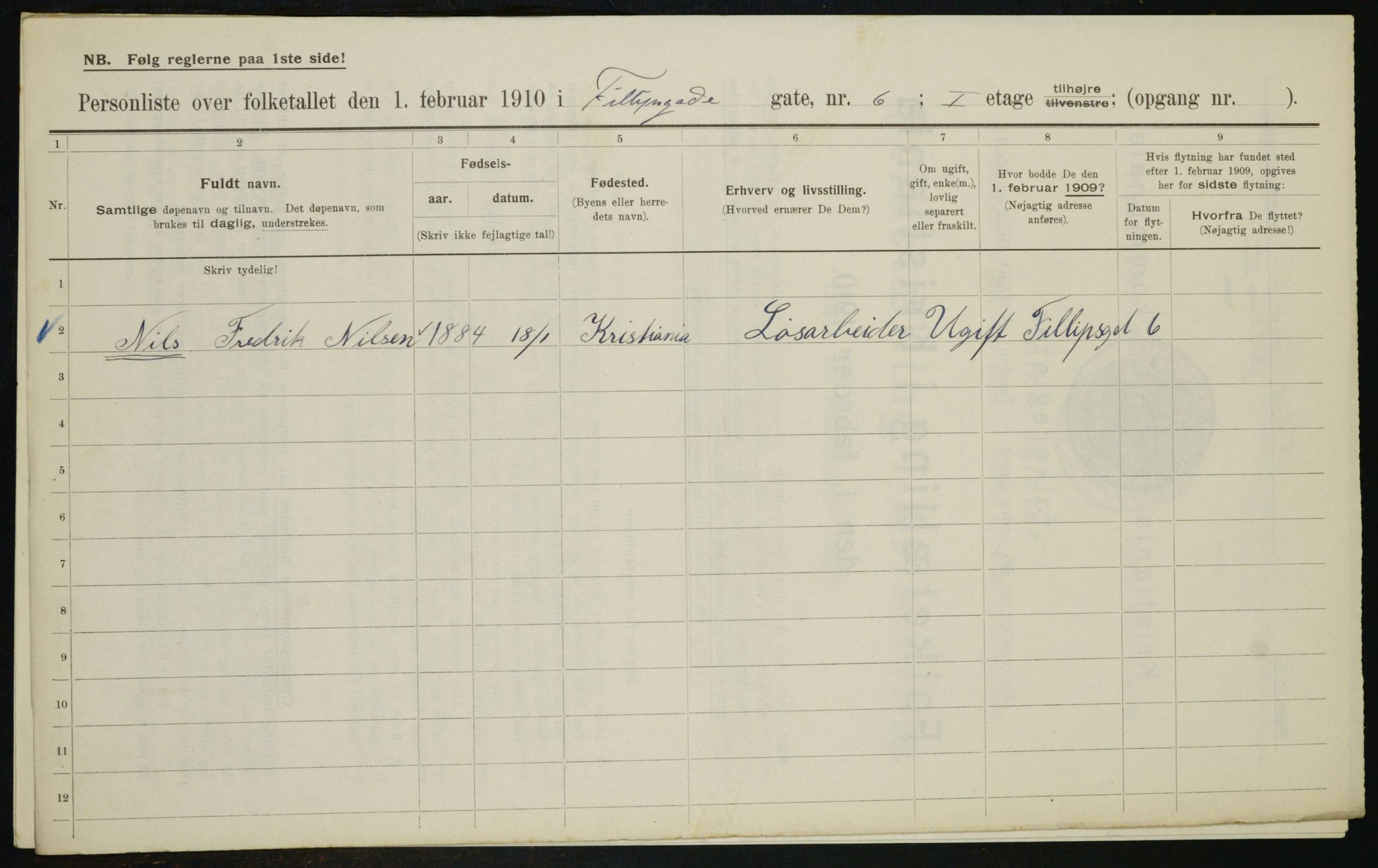 OBA, Kommunal folketelling 1.2.1910 for Kristiania, 1910, s. 22791