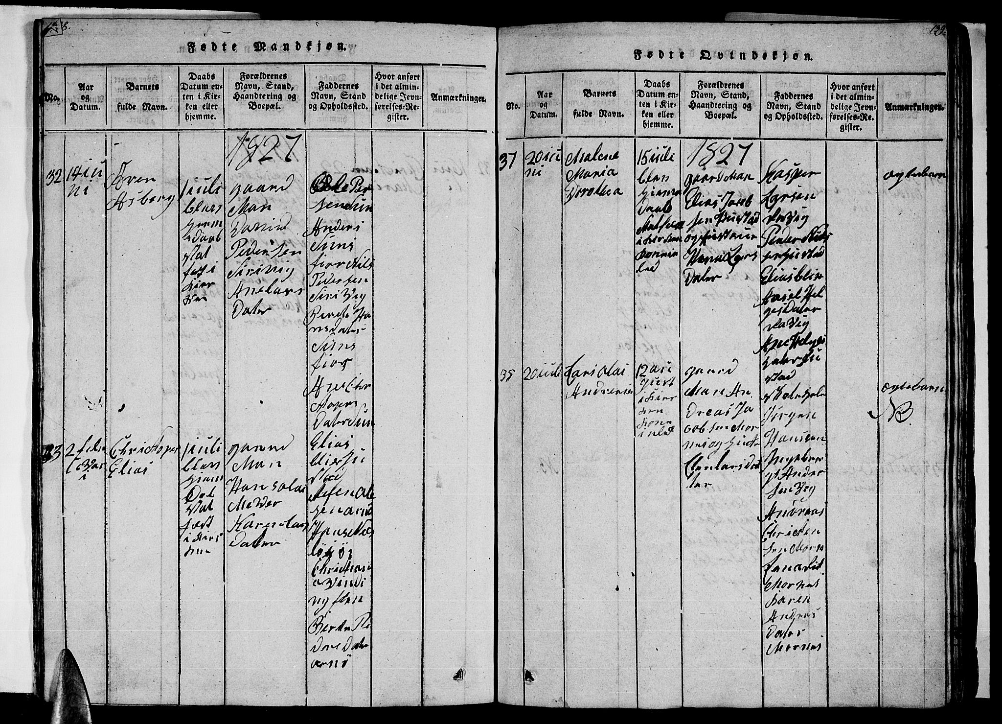 Ministerialprotokoller, klokkerbøker og fødselsregistre - Nordland, AV/SAT-A-1459/805/L0105: Klokkerbok nr. 805C01, 1820-1839, s. 138-139