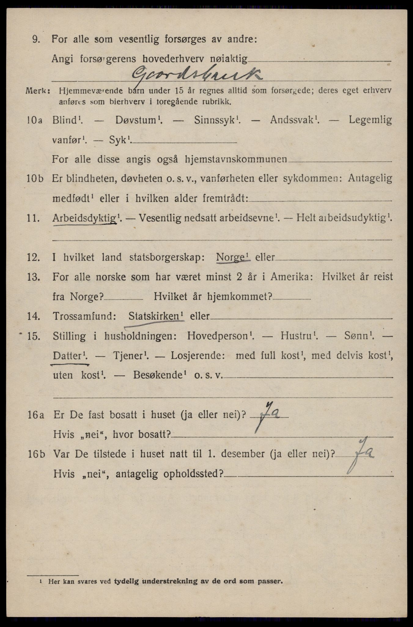 SAST, Folketelling 1920 for 1154 Skjold herred, 1920, s. 3909