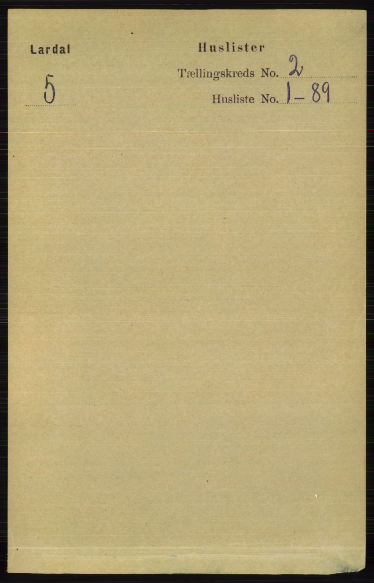 RA, Folketelling 1891 for 0728 Lardal herred, 1891, s. 633