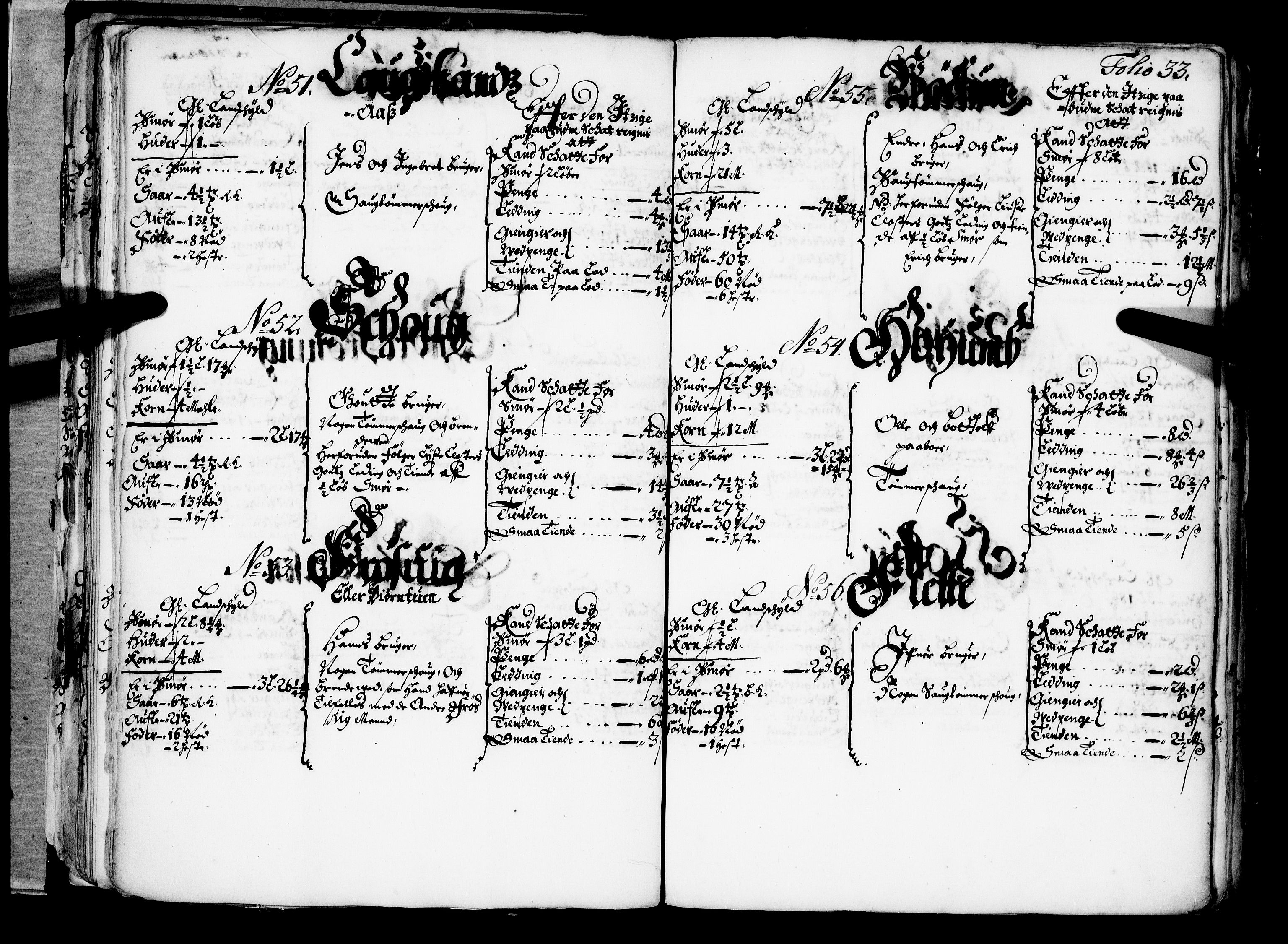Rentekammeret inntil 1814, Realistisk ordnet avdeling, AV/RA-EA-4070/N/Nb/Nba/L0042: Ytre Sogn fogderi, 1667, s. 32b-33a