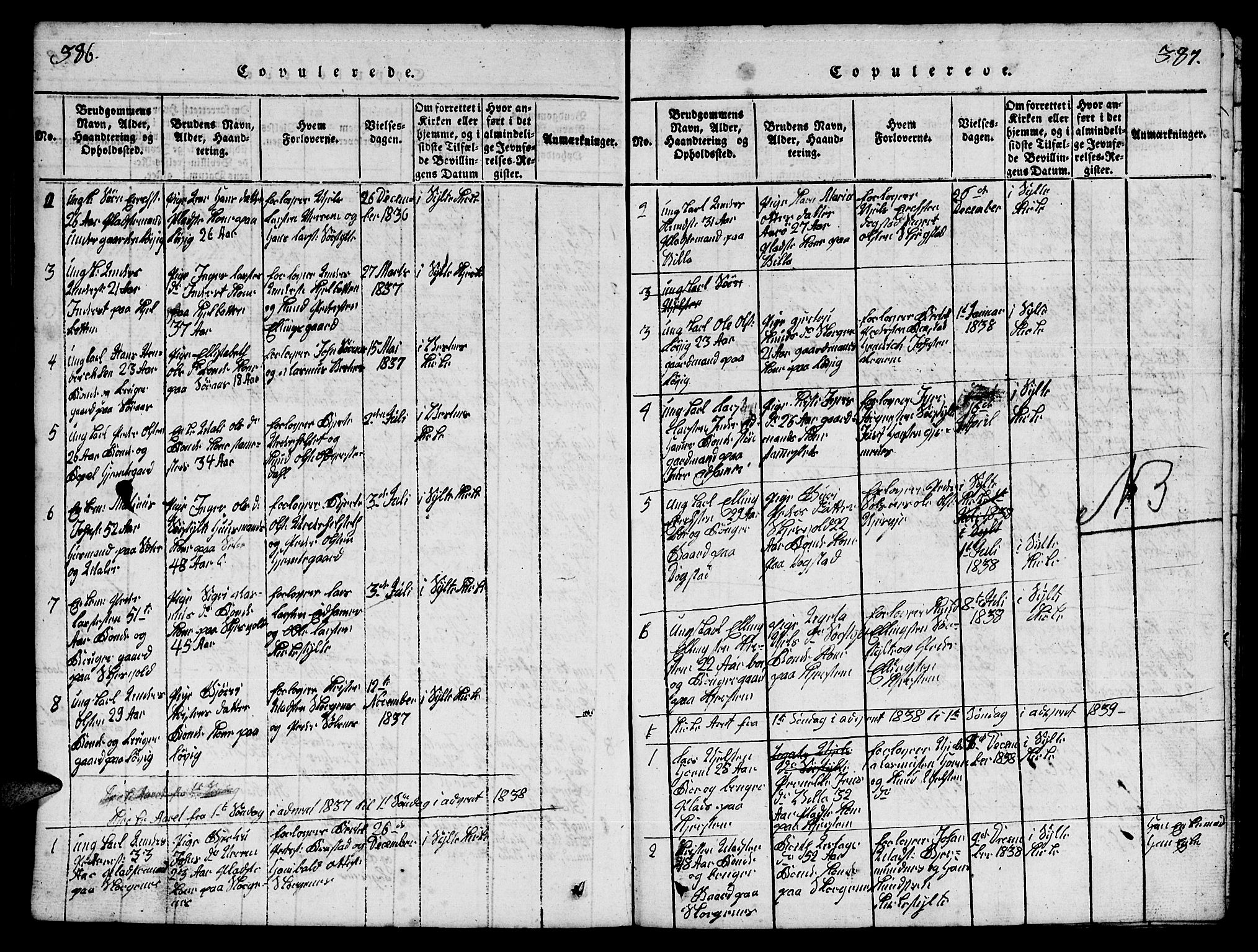 Ministerialprotokoller, klokkerbøker og fødselsregistre - Møre og Romsdal, AV/SAT-A-1454/541/L0546: Klokkerbok nr. 541C01, 1818-1856, s. 386-387