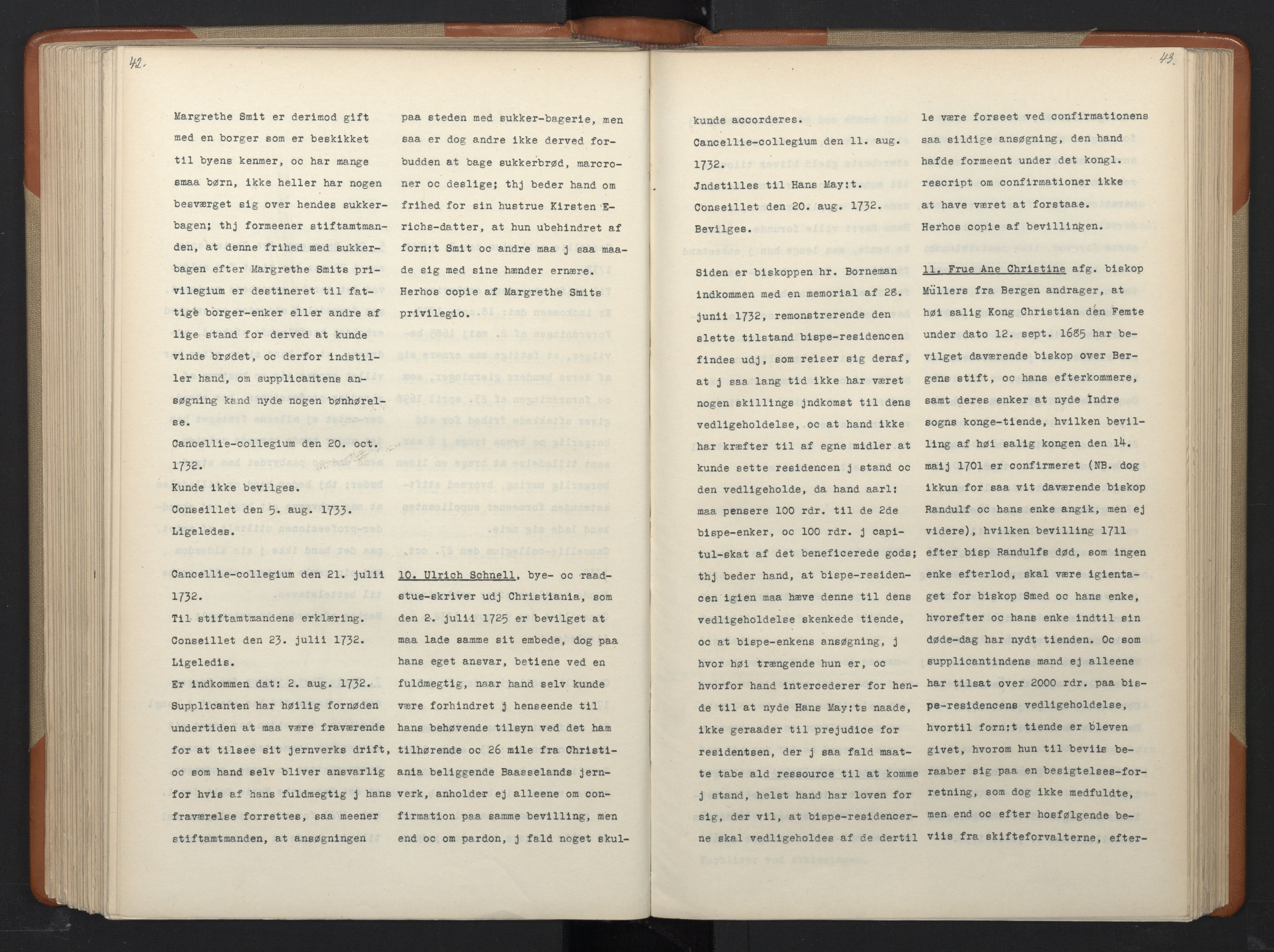 Avskriftsamlingen, RA/EA-4022/F/Fa/L0095: Supplikker, 1732, s. 247