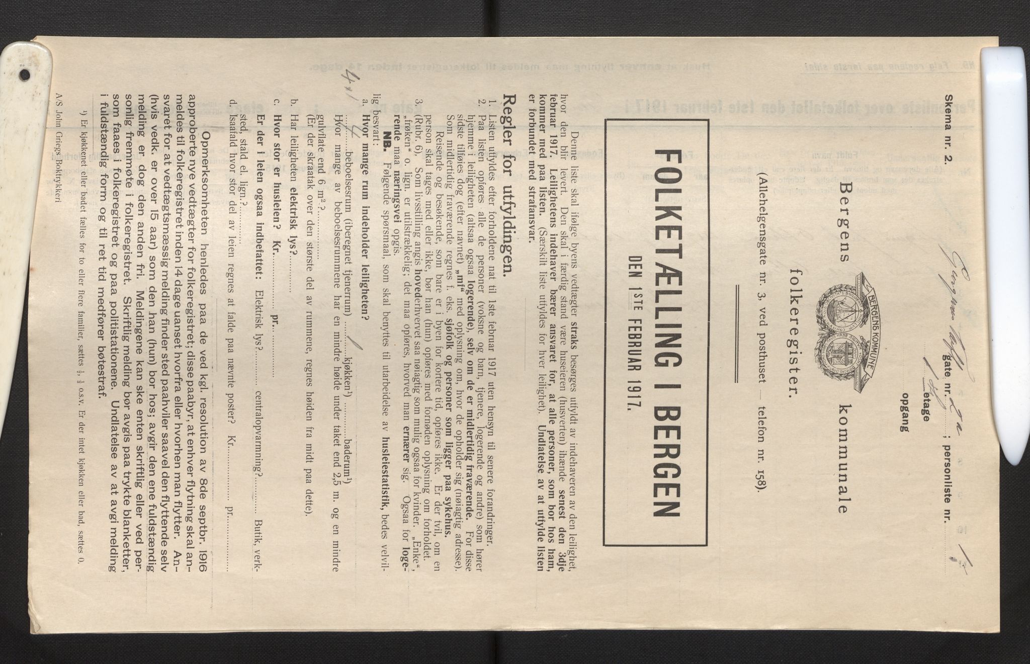 SAB, Kommunal folketelling 1917 for Bergen kjøpstad, 1917, s. 10388