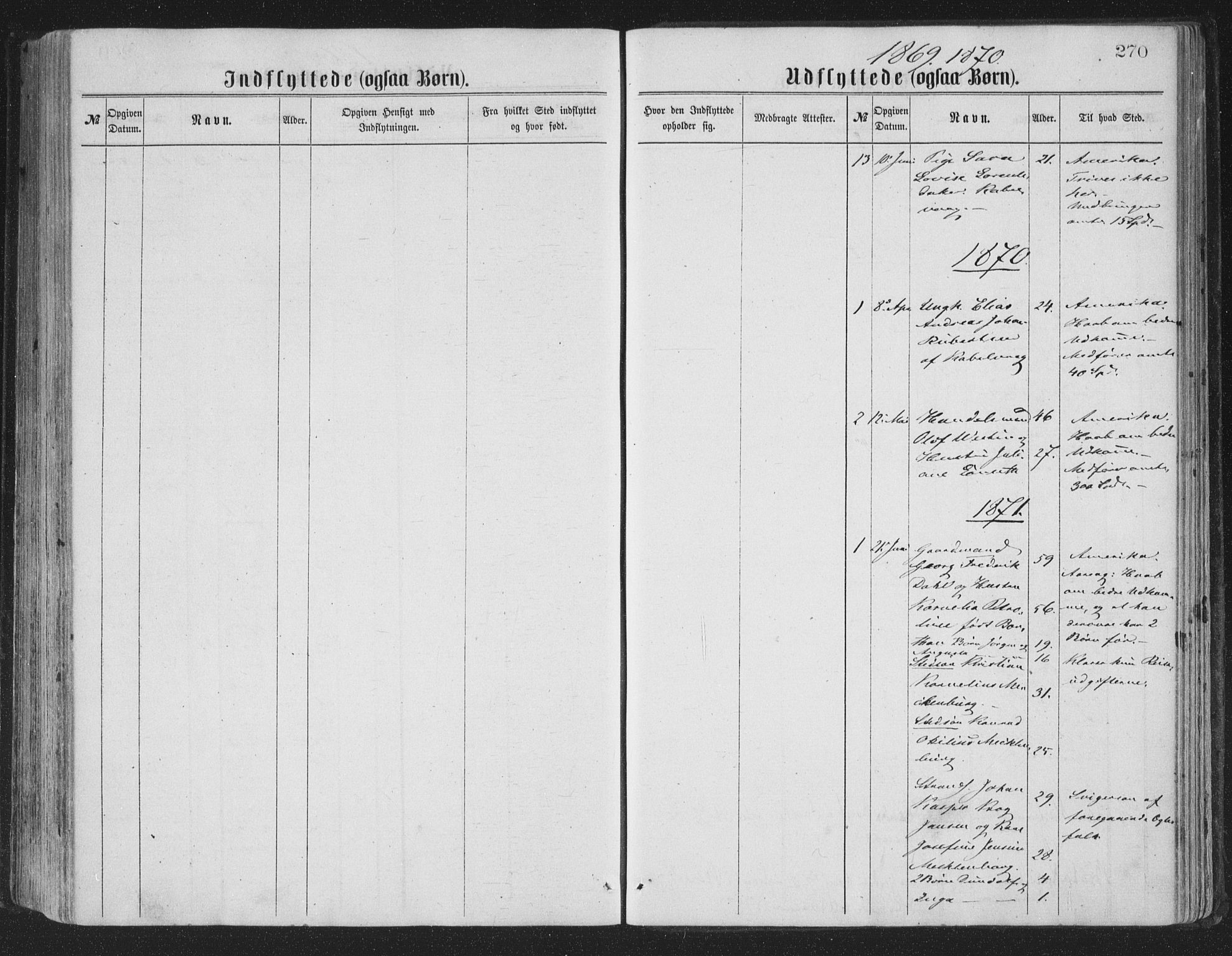 Ministerialprotokoller, klokkerbøker og fødselsregistre - Nordland, SAT/A-1459/874/L1057: Ministerialbok nr. 874A01, 1866-1877, s. 270