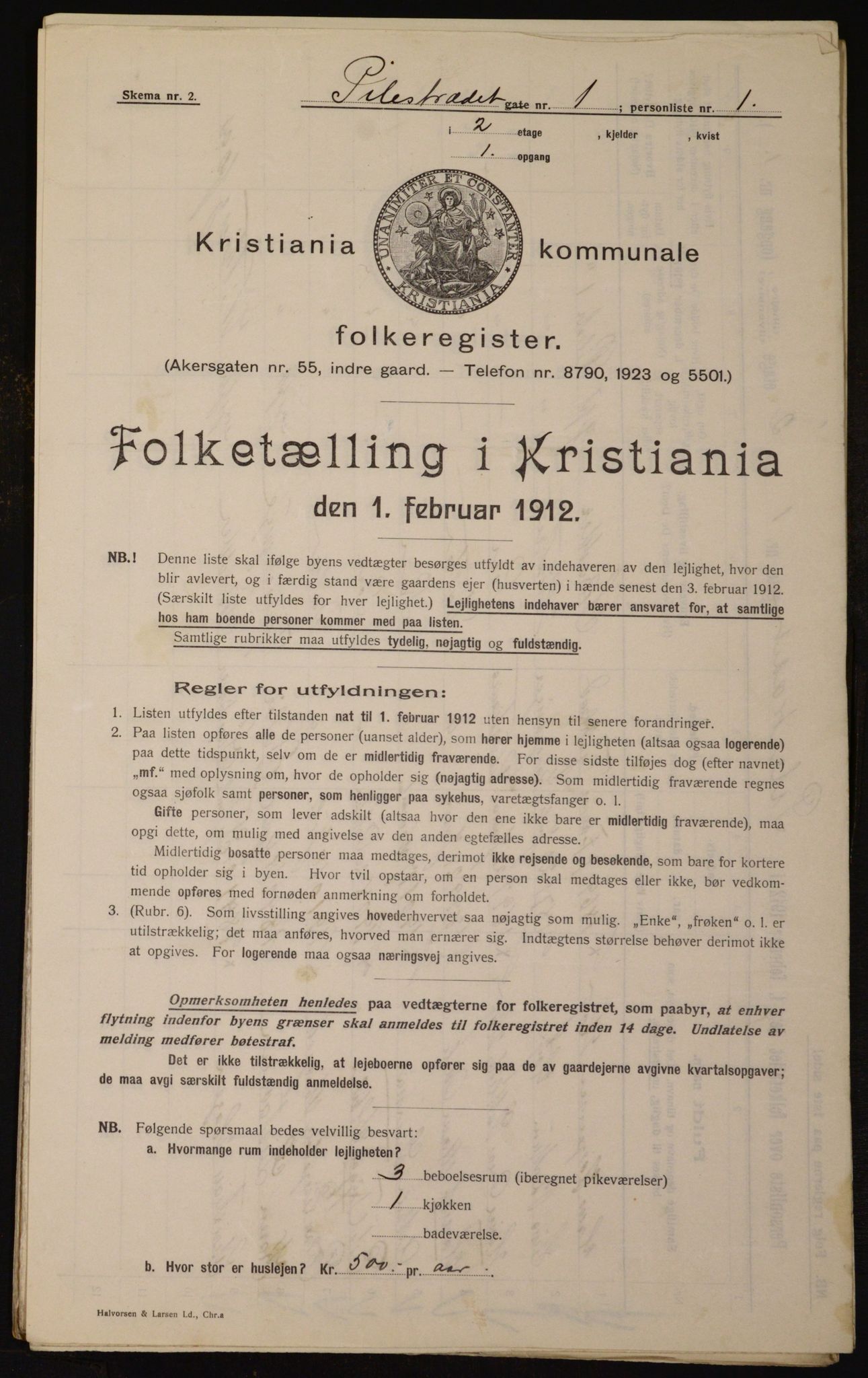 OBA, Kommunal folketelling 1.2.1912 for Kristiania, 1912, s. 79403