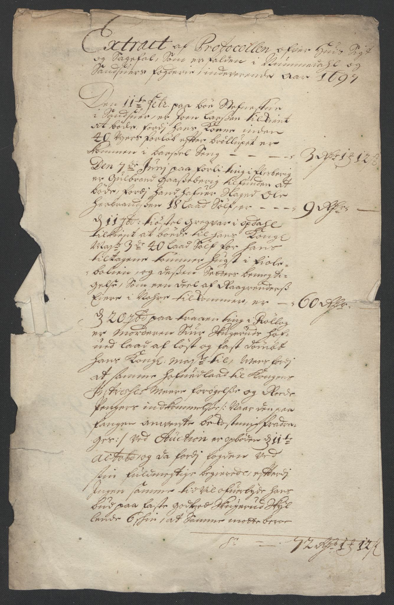 Rentekammeret inntil 1814, Reviderte regnskaper, Fogderegnskap, RA/EA-4092/R24/L1576: Fogderegnskap Numedal og Sandsvær, 1696-1697, s. 177