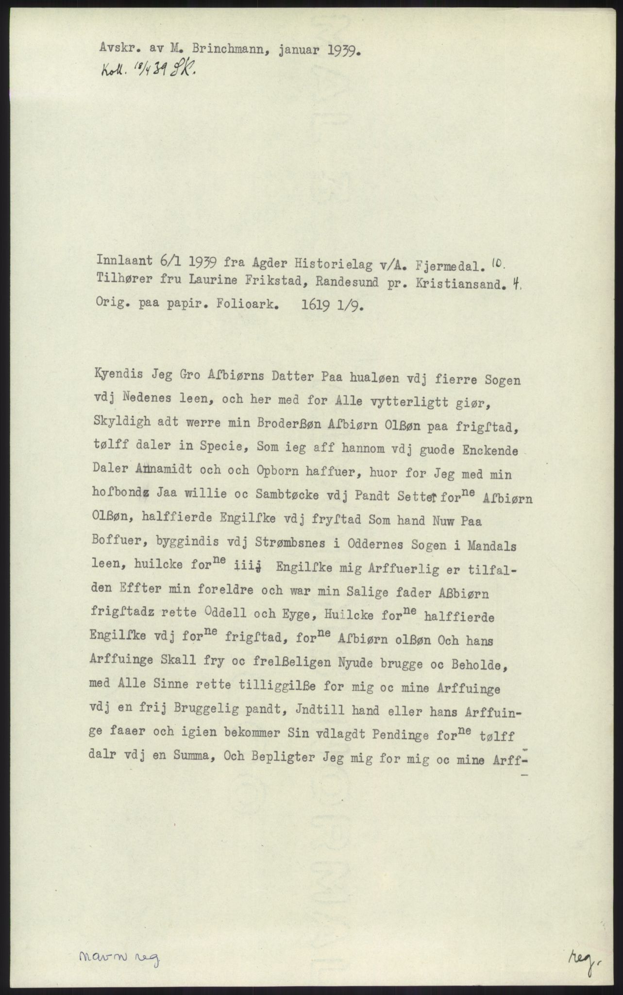 Samlinger til kildeutgivelse, Diplomavskriftsamlingen, RA/EA-4053/H/Ha, s. 1197