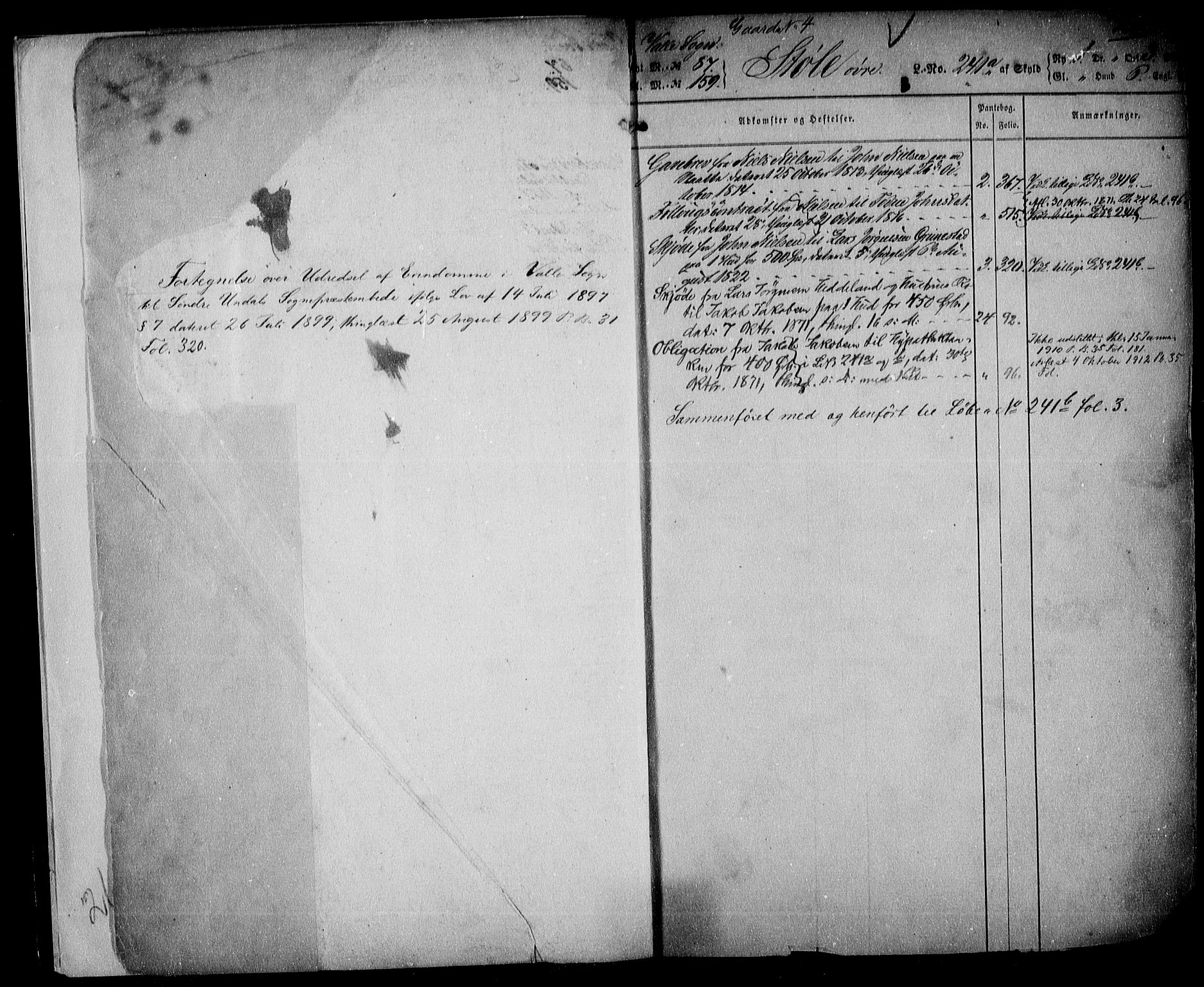Mandal sorenskriveri, AV/SAK-1221-0005/001/G/Ga/L0052: Panteregister nr. 46, 1810-1920, s. 2