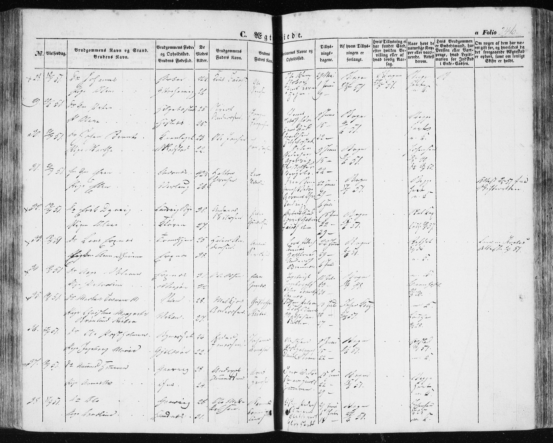 Ministerialprotokoller, klokkerbøker og fødselsregistre - Sør-Trøndelag, SAT/A-1456/634/L0529: Ministerialbok nr. 634A05, 1843-1851, s. 246