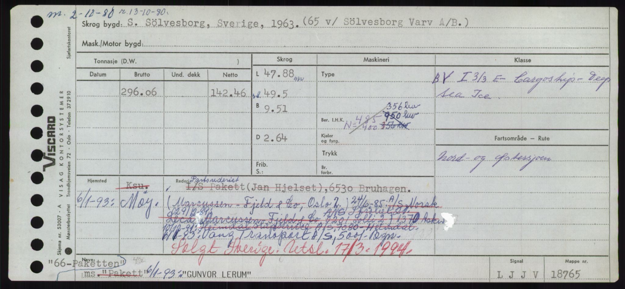 Sjøfartsdirektoratet med forløpere, Skipsmålingen, AV/RA-S-1627/H/Hd/L0013: Fartøy, Gne-Gås, s. 455