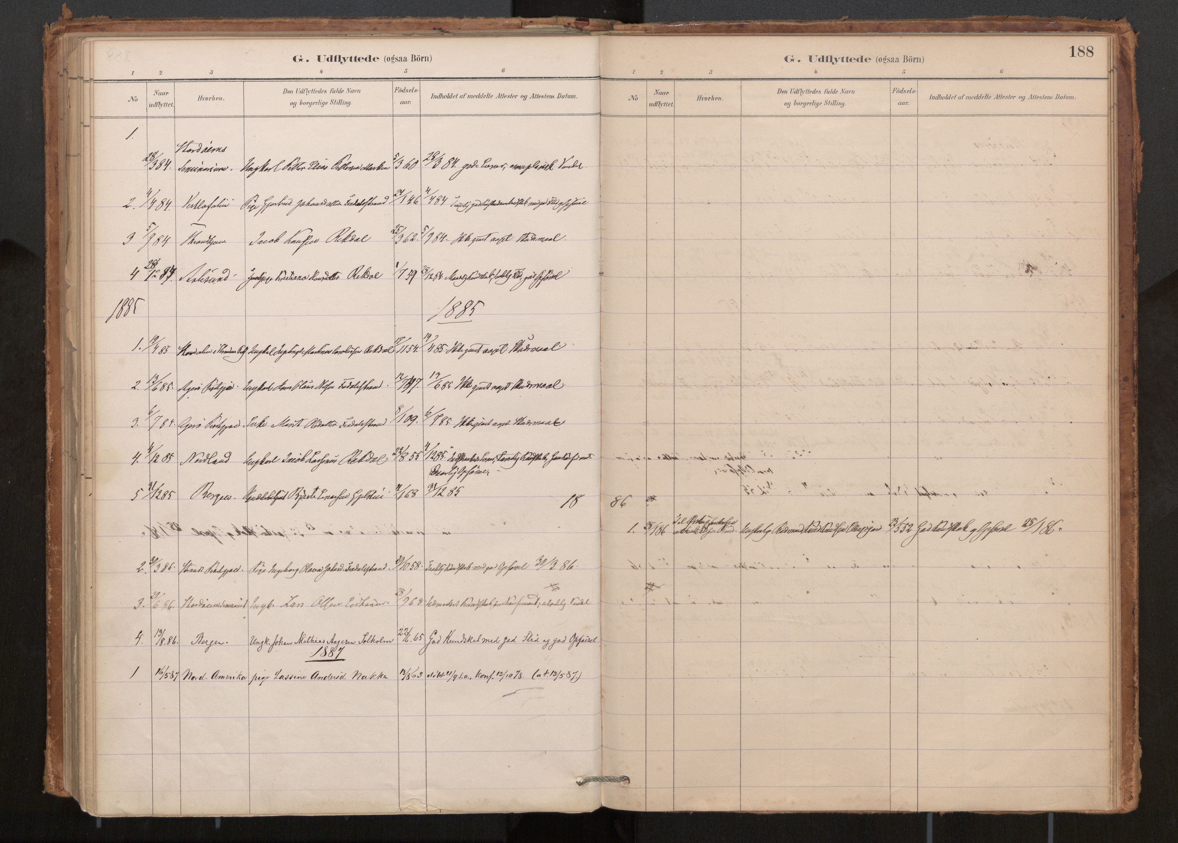 Ministerialprotokoller, klokkerbøker og fødselsregistre - Møre og Romsdal, AV/SAT-A-1454/540/L0540a: Ministerialbok nr. 540A02, 1884-1908, s. 188