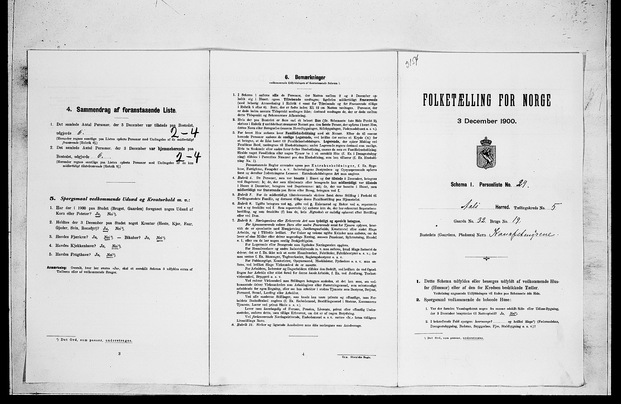 RA, Folketelling 1900 for 0619 Ål herred, 1900, s. 517