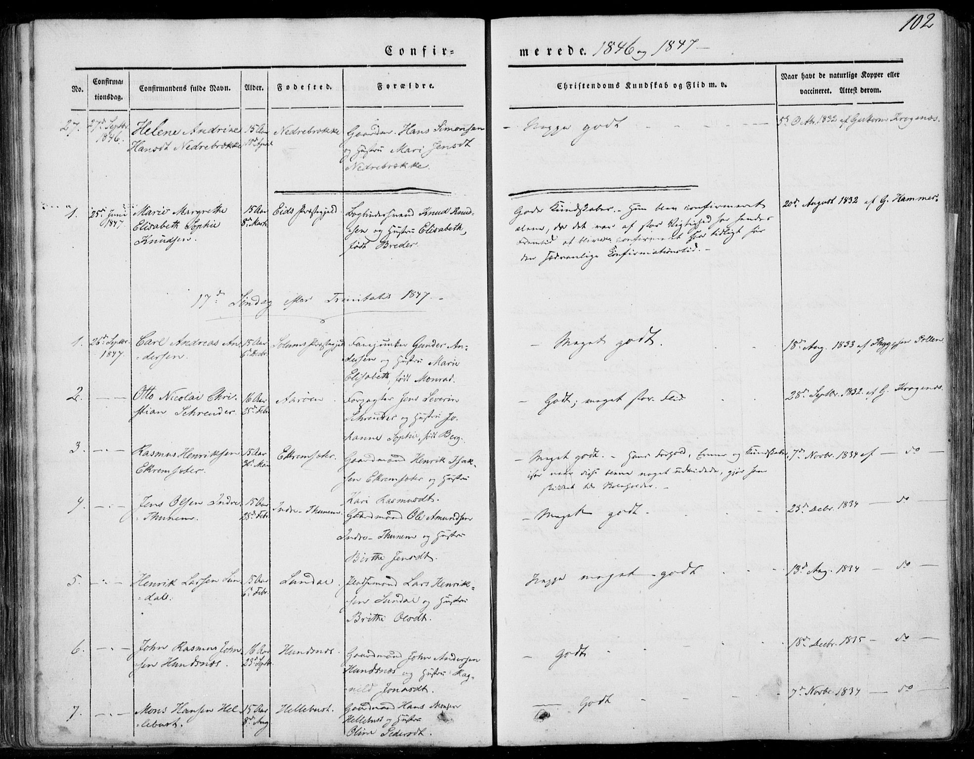 Ministerialprotokoller, klokkerbøker og fødselsregistre - Møre og Romsdal, SAT/A-1454/501/L0006: Ministerialbok nr. 501A06, 1844-1868, s. 102