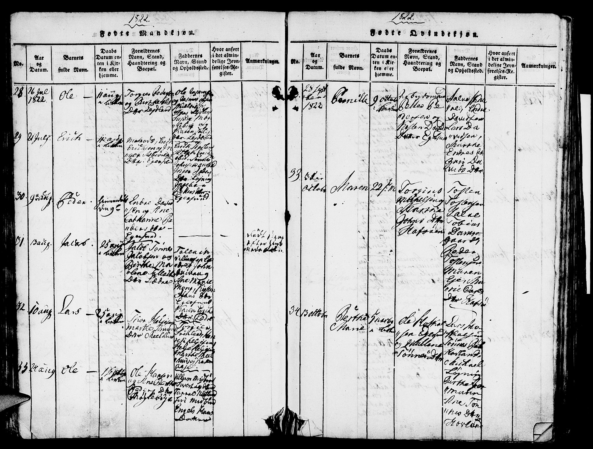 Eigersund sokneprestkontor, AV/SAST-A-101807/S08/L0007: Ministerialbok nr. A 7, 1815-1827