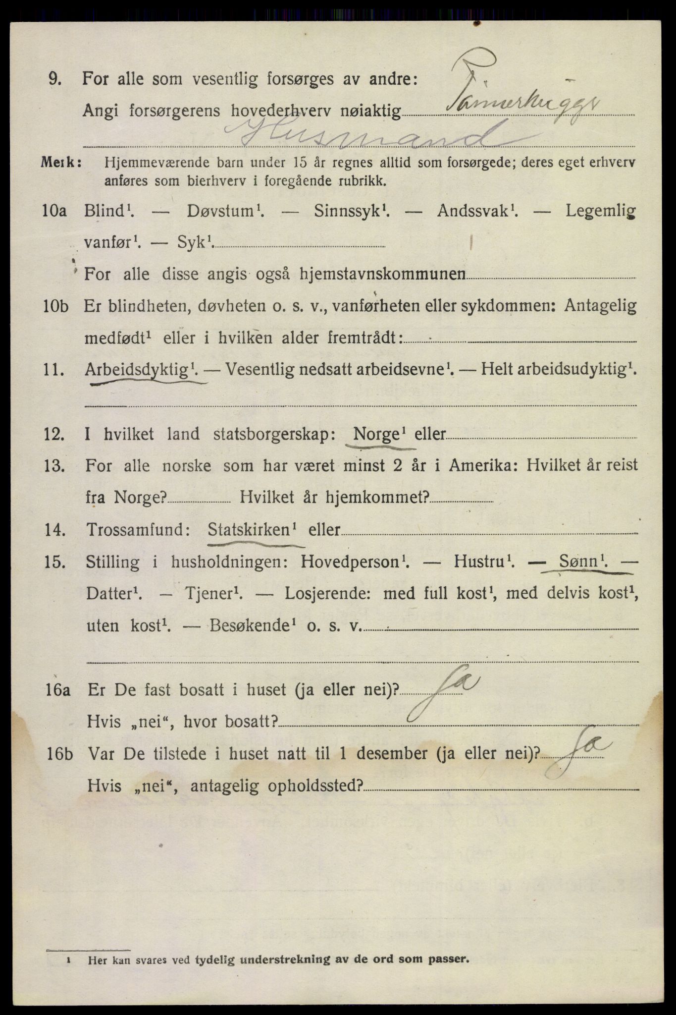 SAKO, Folketelling 1920 for 0824 Gransherad herred, 1920, s. 1429