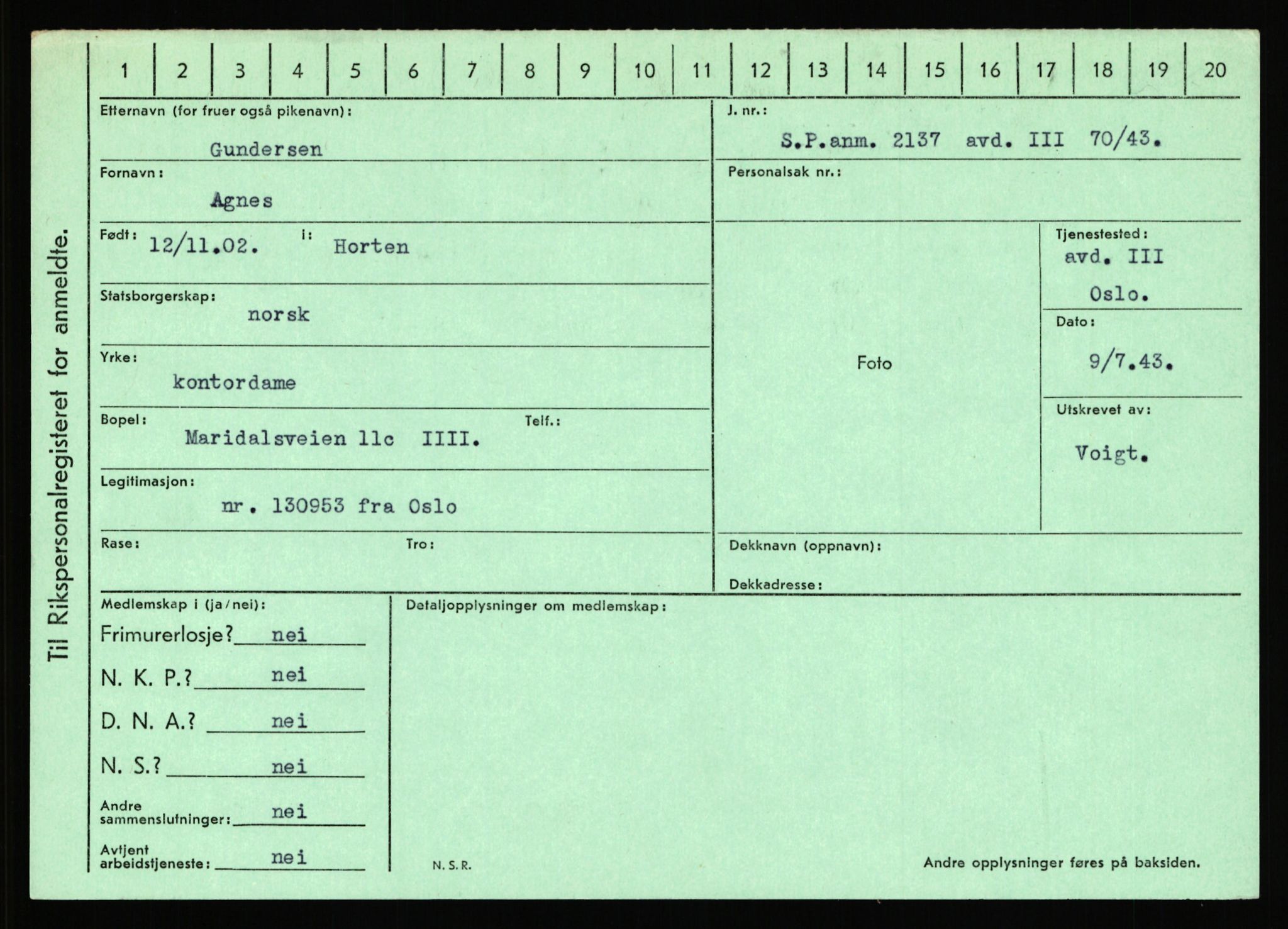 Statspolitiet - Hovedkontoret / Osloavdelingen, AV/RA-S-1329/C/Ca/L0005: Furali - Hamula, 1943-1945, s. 2883