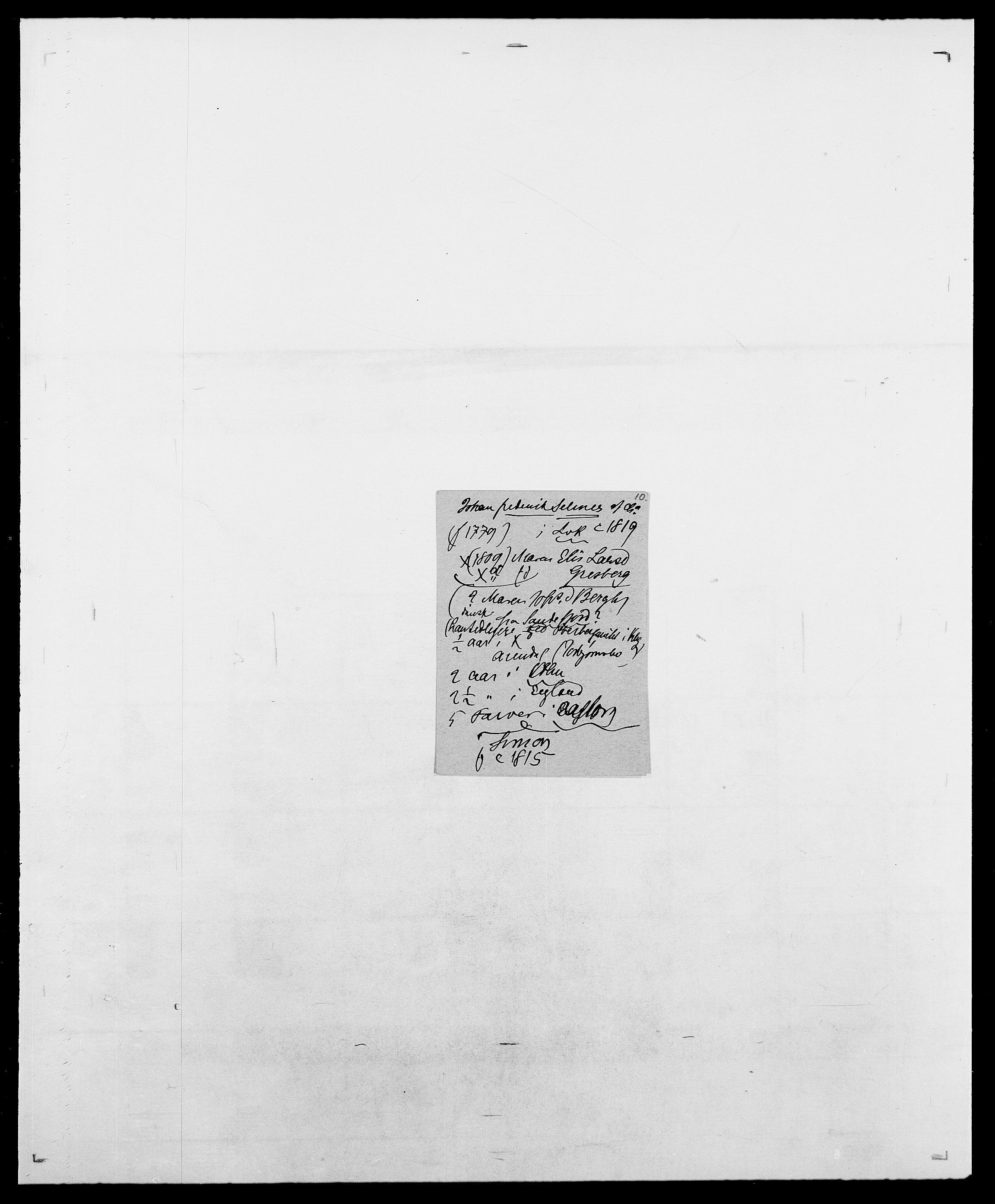 Delgobe, Charles Antoine - samling, SAO/PAO-0038/D/Da/L0035: Schnabel - sjetman, s. 663