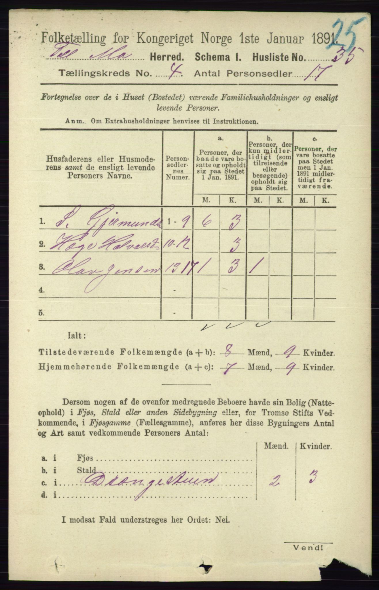 RA, Folketelling 1891 for 0832 Mo herred, 1891, s. 1014