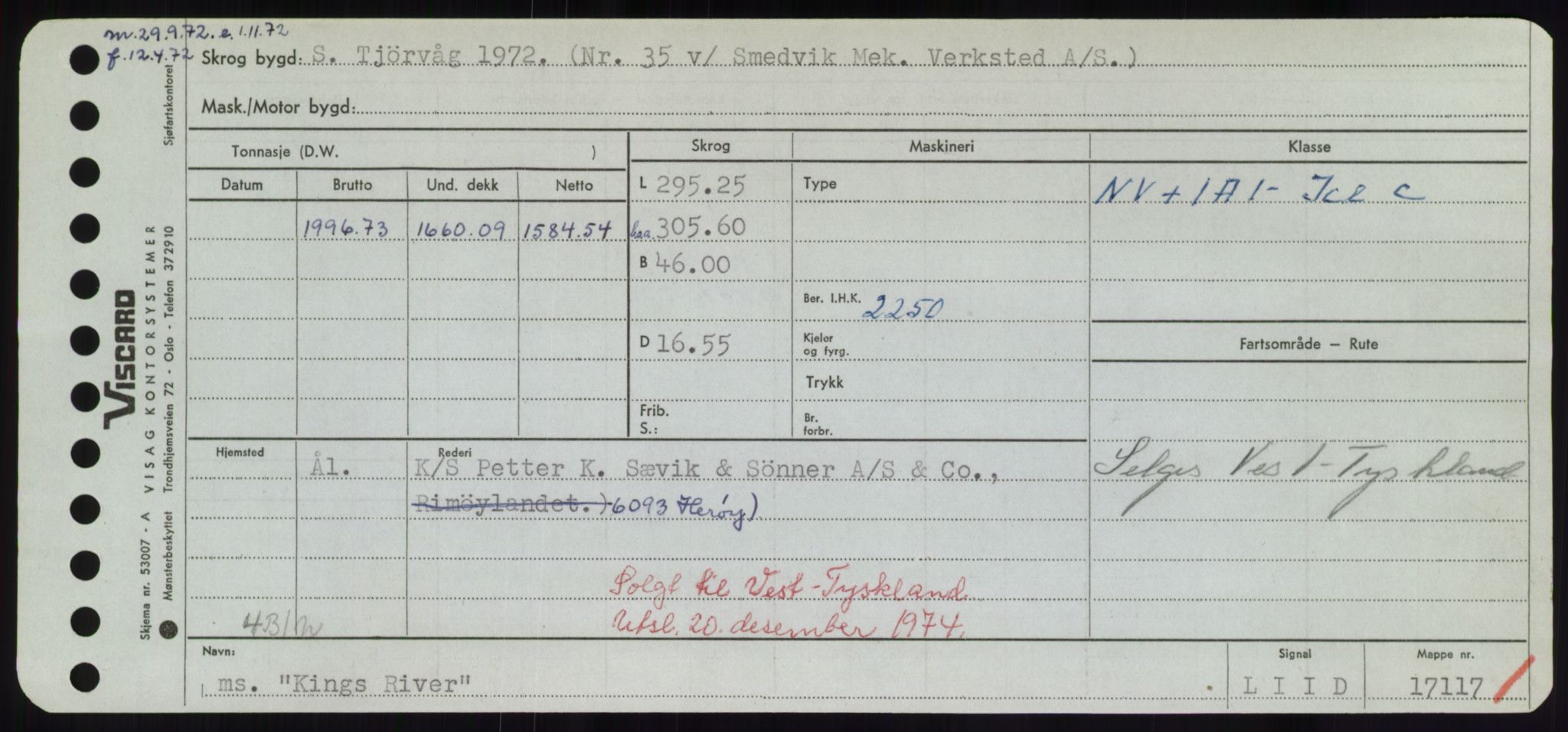 Sjøfartsdirektoratet med forløpere, Skipsmålingen, AV/RA-S-1627/H/Hd/L0020: Fartøy, K-Kon, s. 259