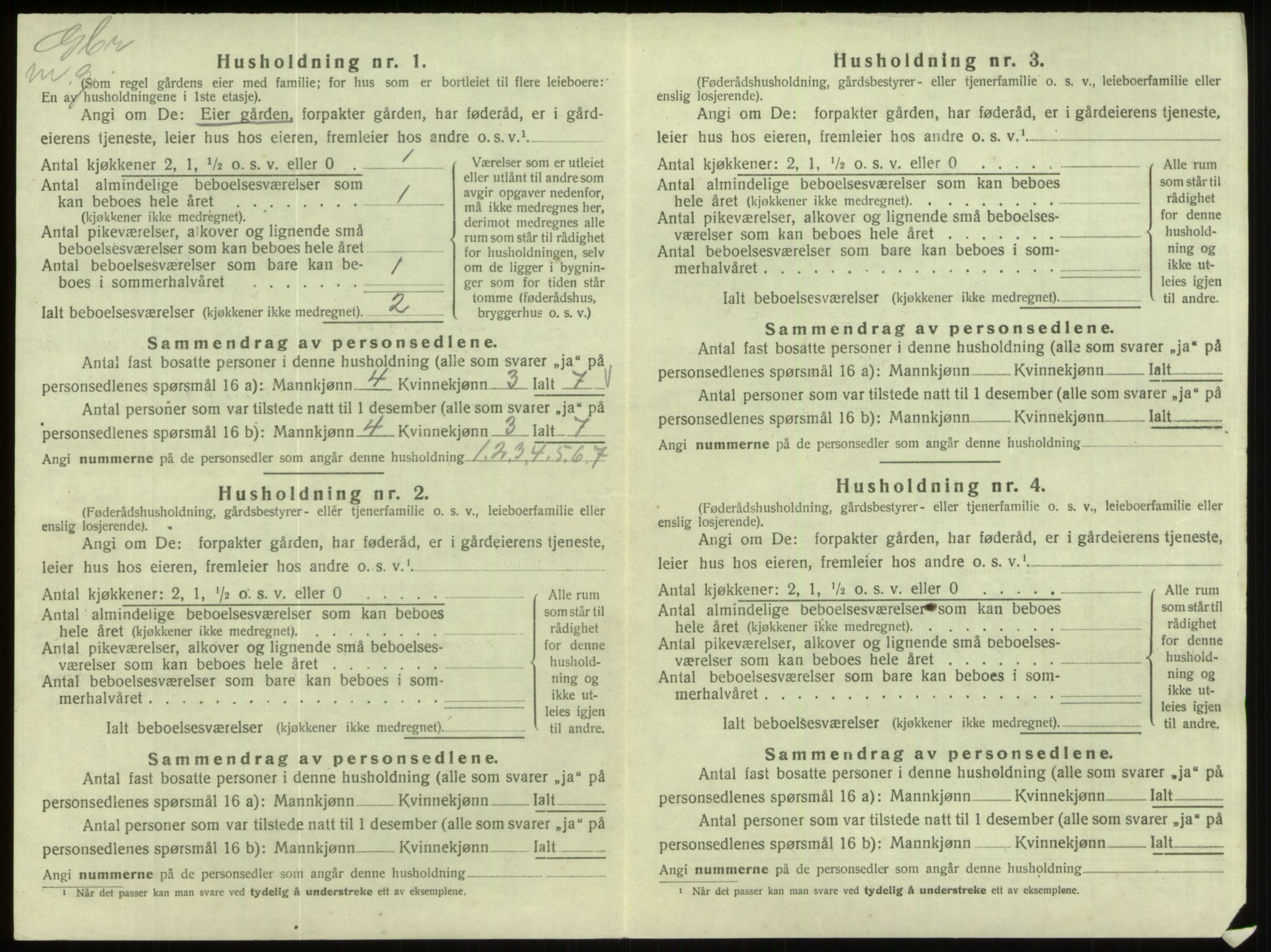 SAB, Folketelling 1920 for 1443 Eid herred, 1920, s. 523