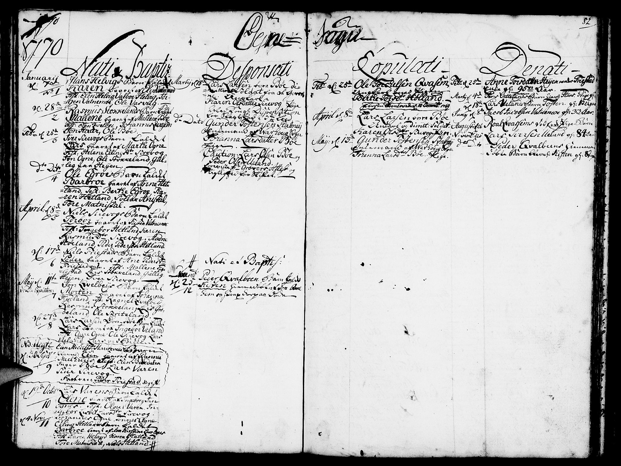 Eigersund sokneprestkontor, SAST/A-101807/S08/L0003: Ministerialbok nr. A 3, 1758-1775, s. 82