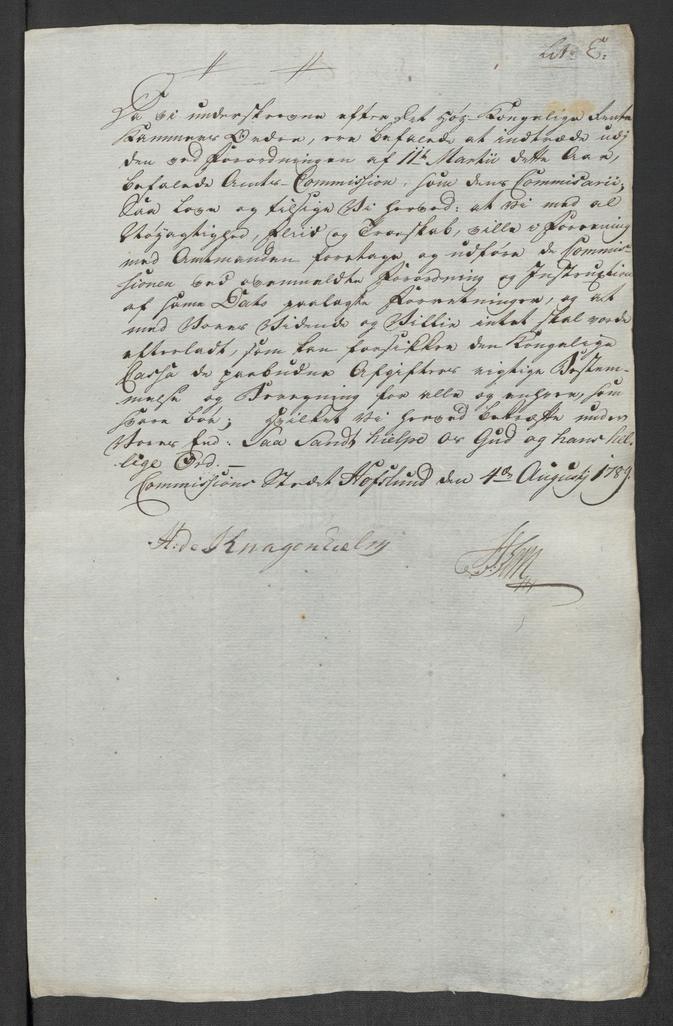 Rentekammeret inntil 1814, Reviderte regnskaper, Mindre regnskaper, AV/RA-EA-4068/Rf/Rfe/L0056:  Ytre og Indre Sogn fogderi, 1789, s. 16