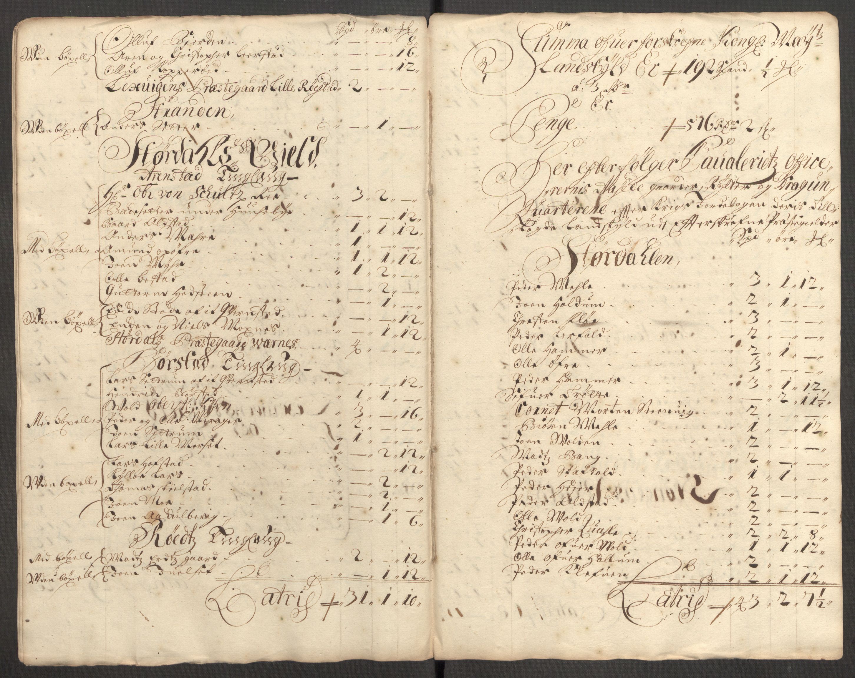 Rentekammeret inntil 1814, Reviderte regnskaper, Fogderegnskap, AV/RA-EA-4092/R62/L4192: Fogderegnskap Stjørdal og Verdal, 1700, s. 134
