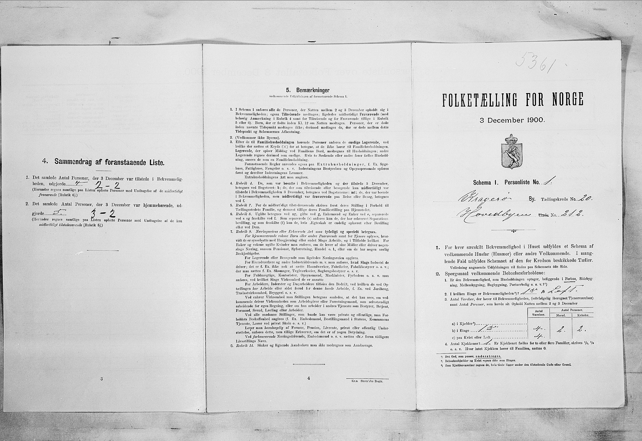 SAKO, Folketelling 1900 for 0801 Kragerø kjøpstad, 1900, s. 2404