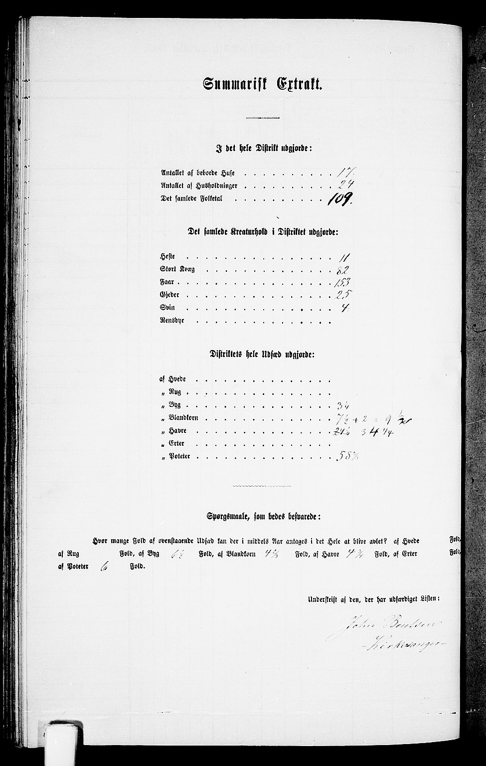 RA, Folketelling 1865 for 1028P Nord-Audnedal prestegjeld, 1865, s. 95