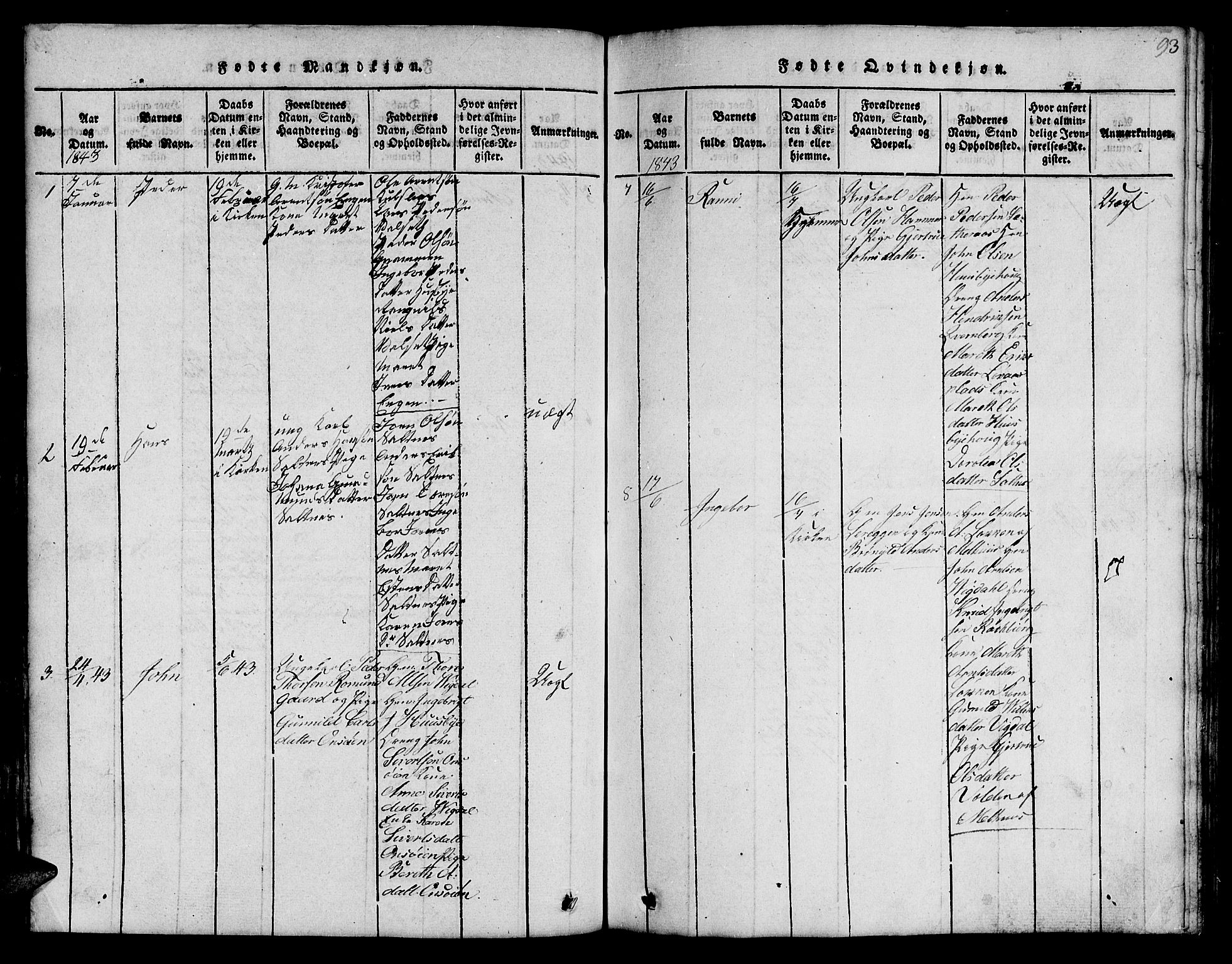 Ministerialprotokoller, klokkerbøker og fødselsregistre - Sør-Trøndelag, AV/SAT-A-1456/666/L0788: Klokkerbok nr. 666C01, 1816-1847, s. 93