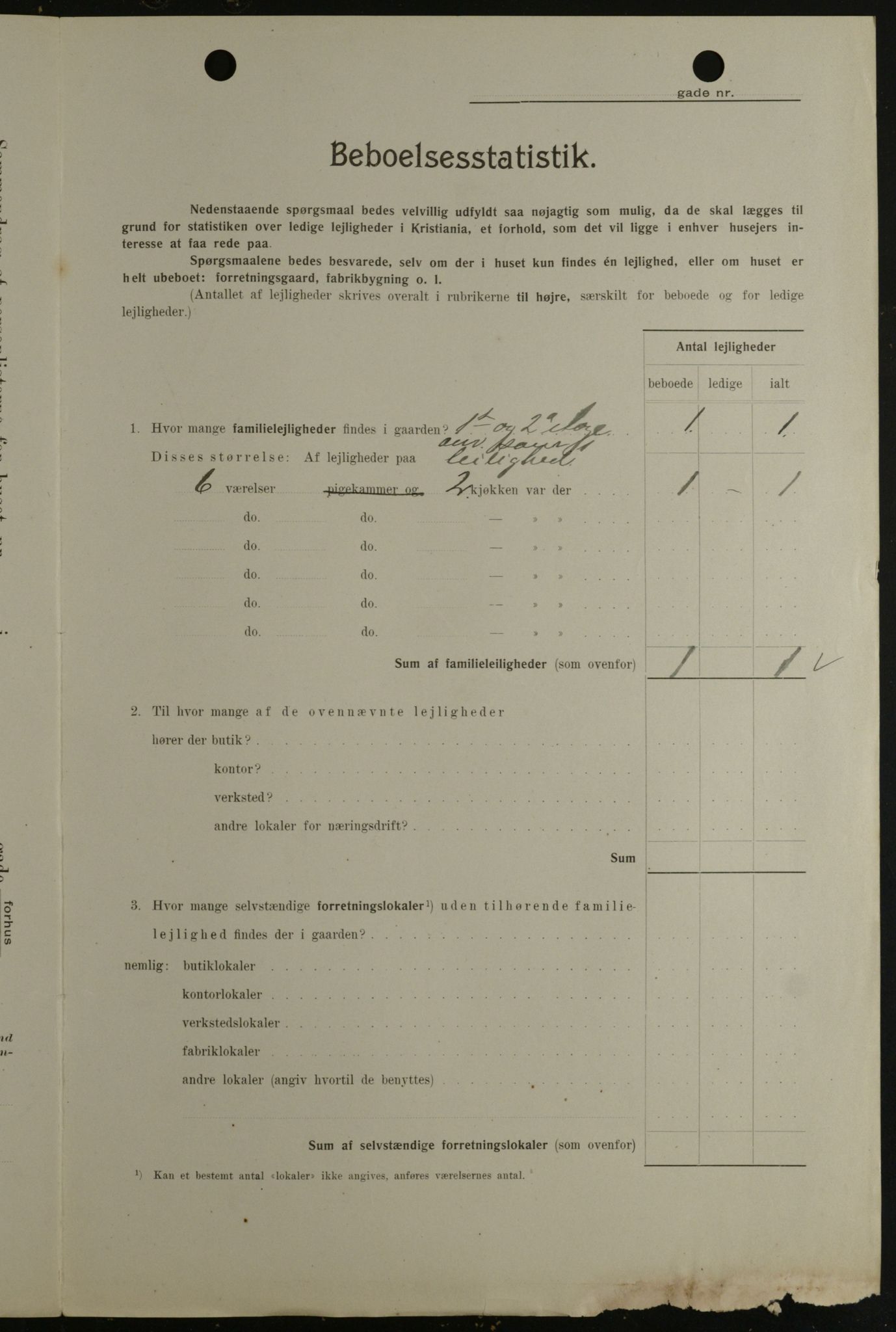 OBA, Kommunal folketelling 1.2.1908 for Kristiania kjøpstad, 1908, s. 19587