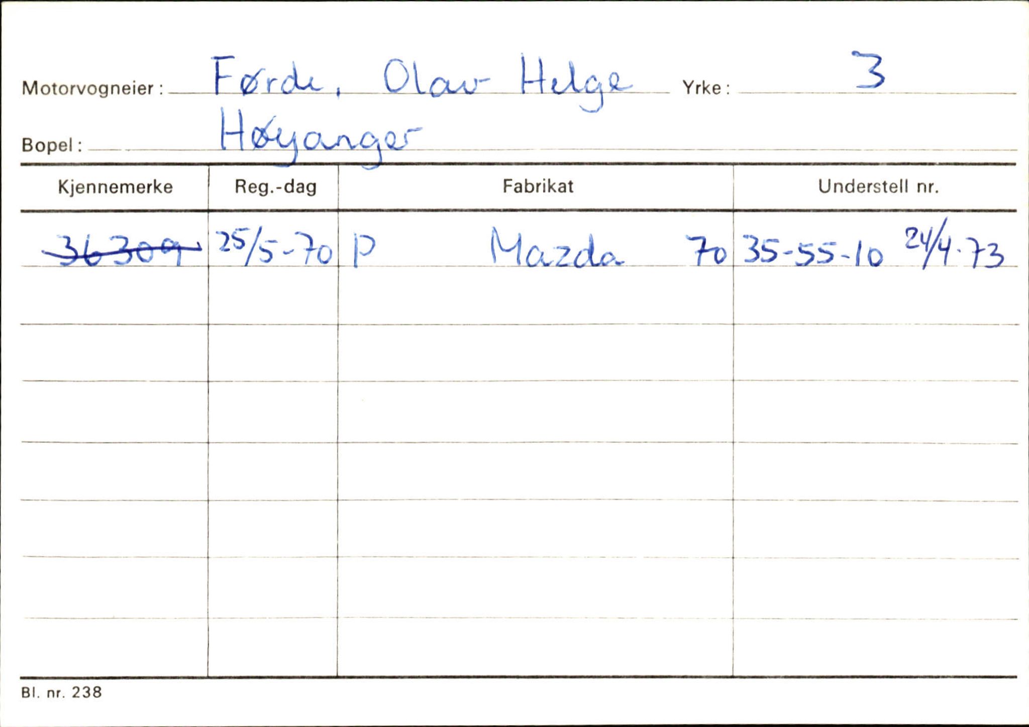 Statens vegvesen, Sogn og Fjordane vegkontor, AV/SAB-A-5301/4/F/L0130: Eigarregister Eid T-Å. Høyanger A-O, 1945-1975, s. 1114