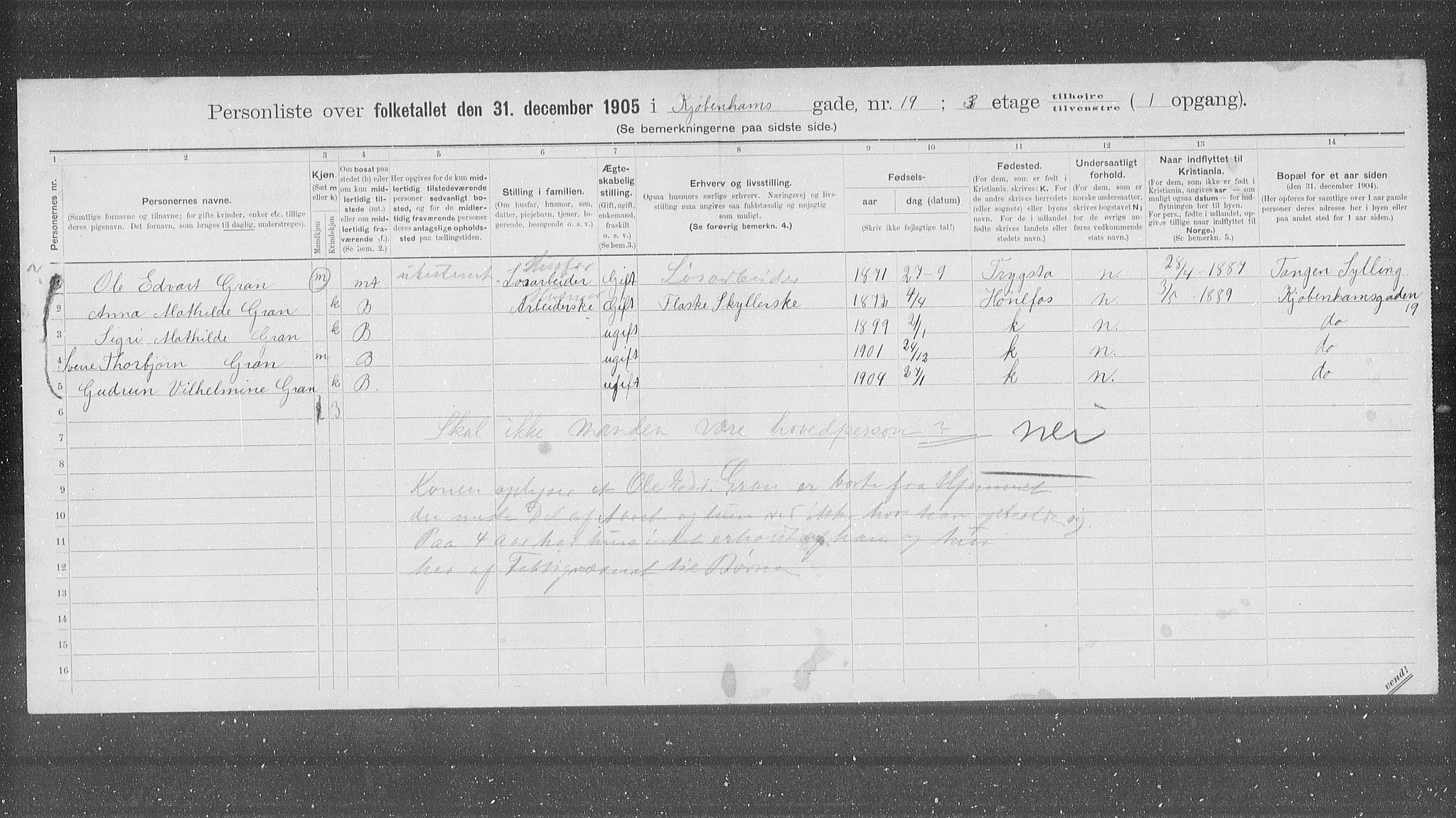 OBA, Kommunal folketelling 31.12.1905 for Kristiania kjøpstad, 1905, s. 27079