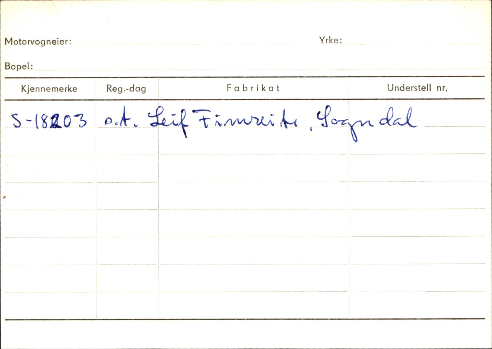 Statens vegvesen, Sogn og Fjordane vegkontor, AV/SAB-A-5301/4/F/L0132: Eigarregister Askvoll A-Å. Balestrand A-Å, 1945-1975, s. 2415