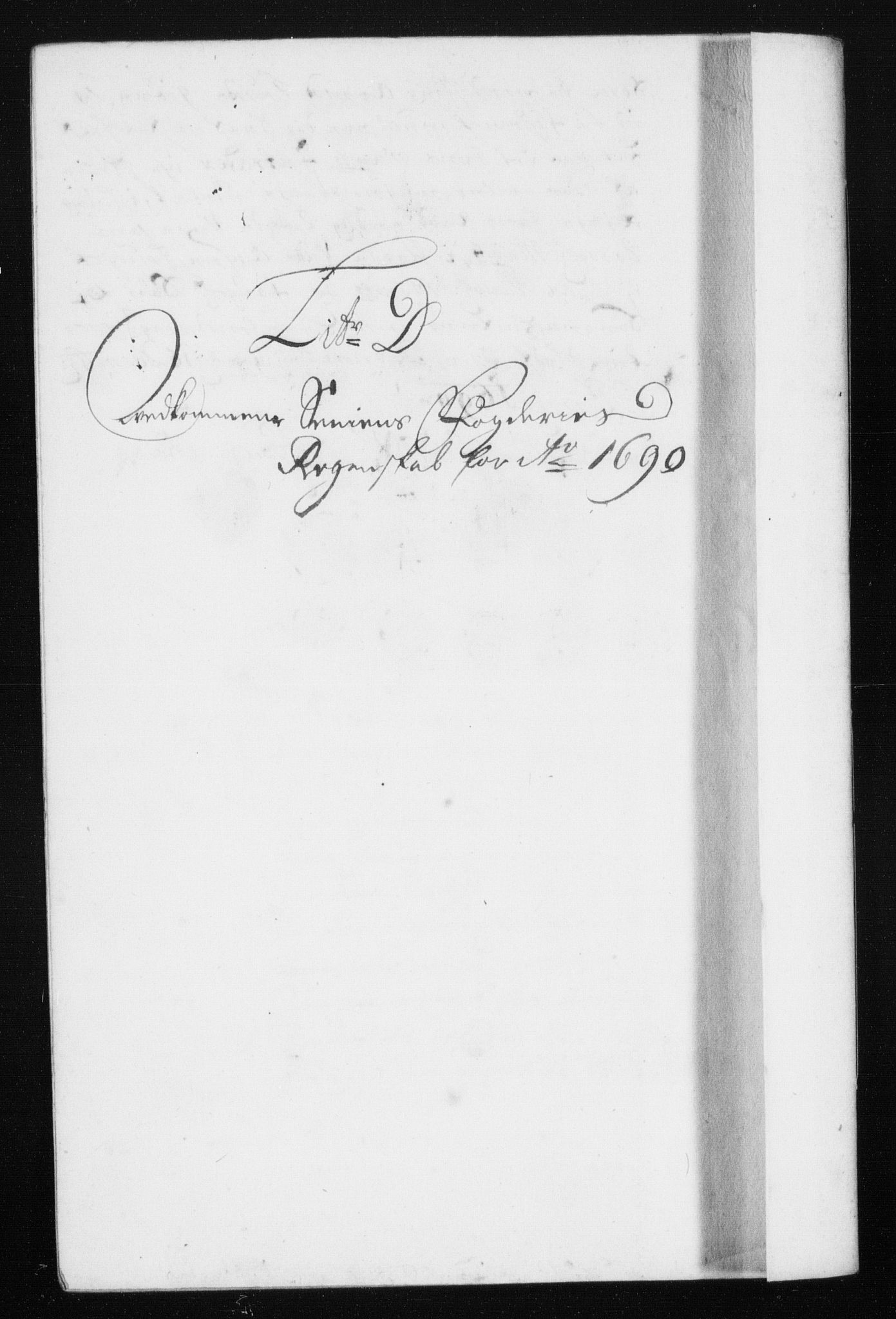 Rentekammeret inntil 1814, Reviderte regnskaper, Stiftamtstueregnskaper, Trondheim stiftamt og Nordland amt, RA/EA-6044/R/Rh/L0015: Nordland amt, 1690