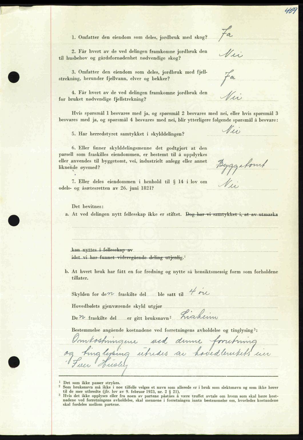 Nordmøre sorenskriveri, AV/SAT-A-4132/1/2/2Ca: Pantebok nr. A112, 1949-1949, Dagboknr: 2604/1949