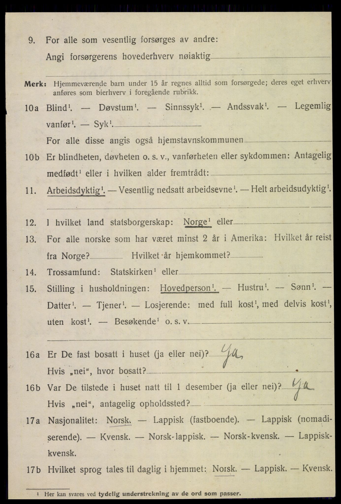 SAT, Folketelling 1920 for 1733 Egge herred, 1920, s. 1045